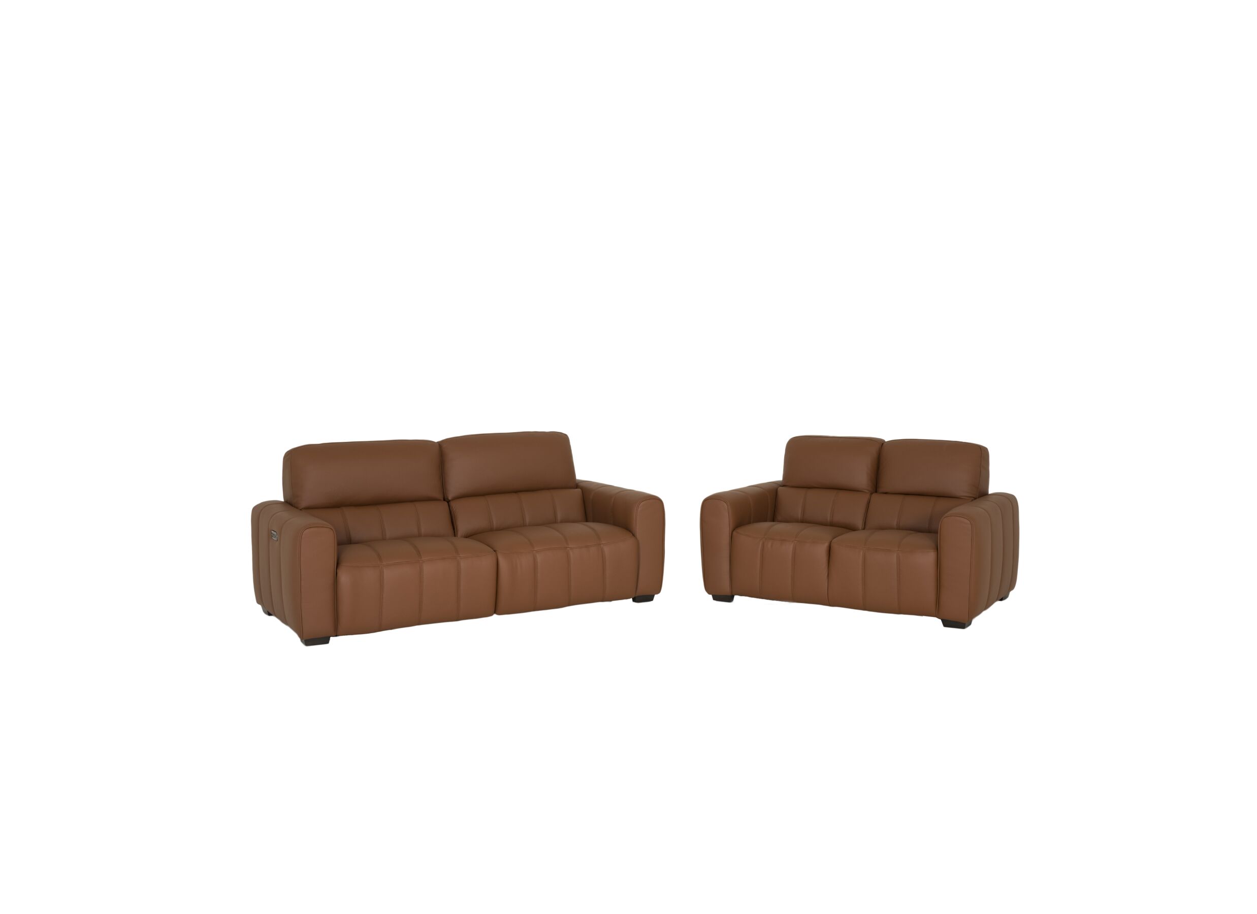Hoofdfoto - Zetel Shak-Bis 2,5+2-zit - leder - warm bruin met relax