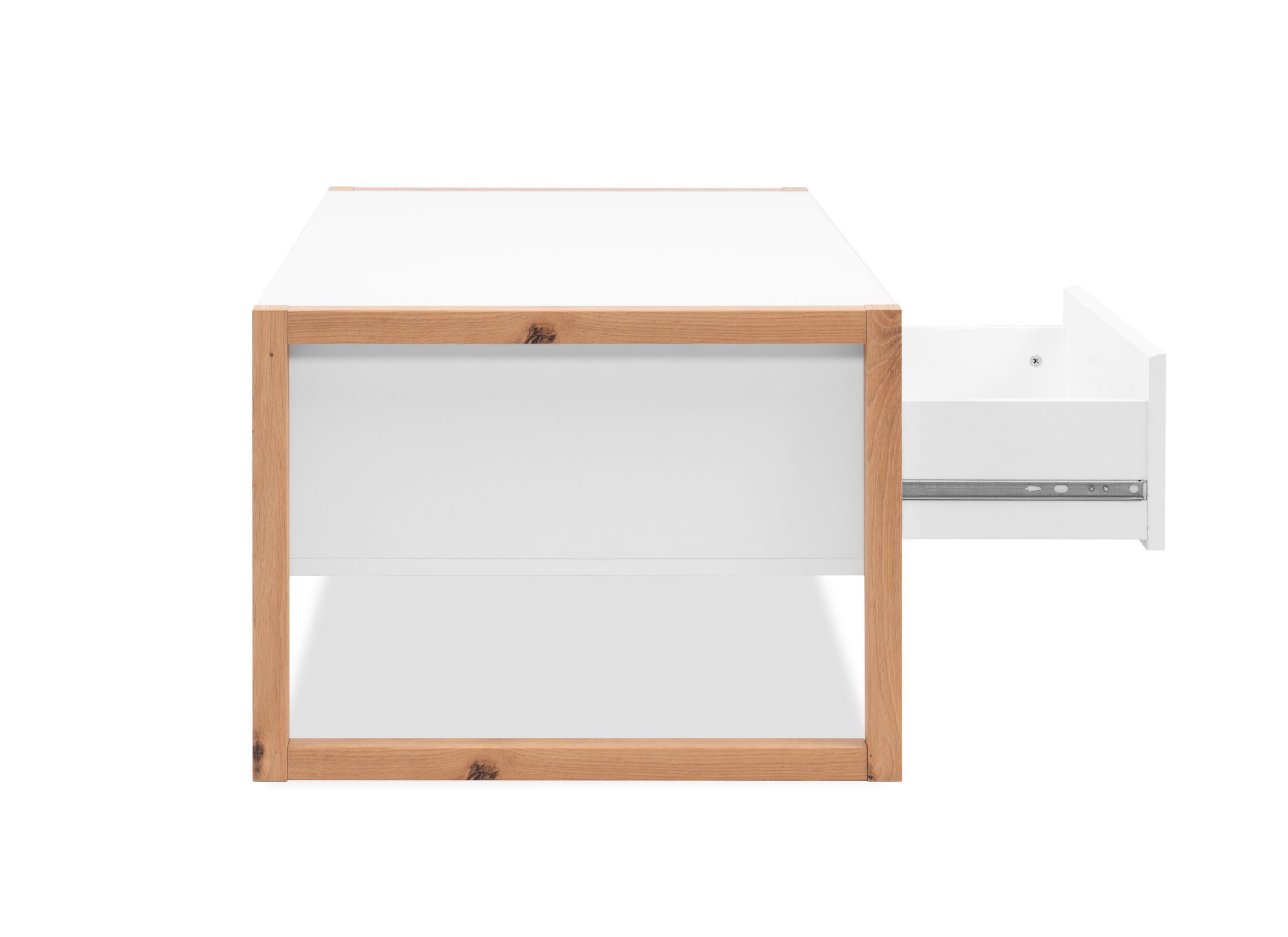 Overzichtsfoto - Salontafel Denver 100x40x55cm - decor - wit & artisanale eik