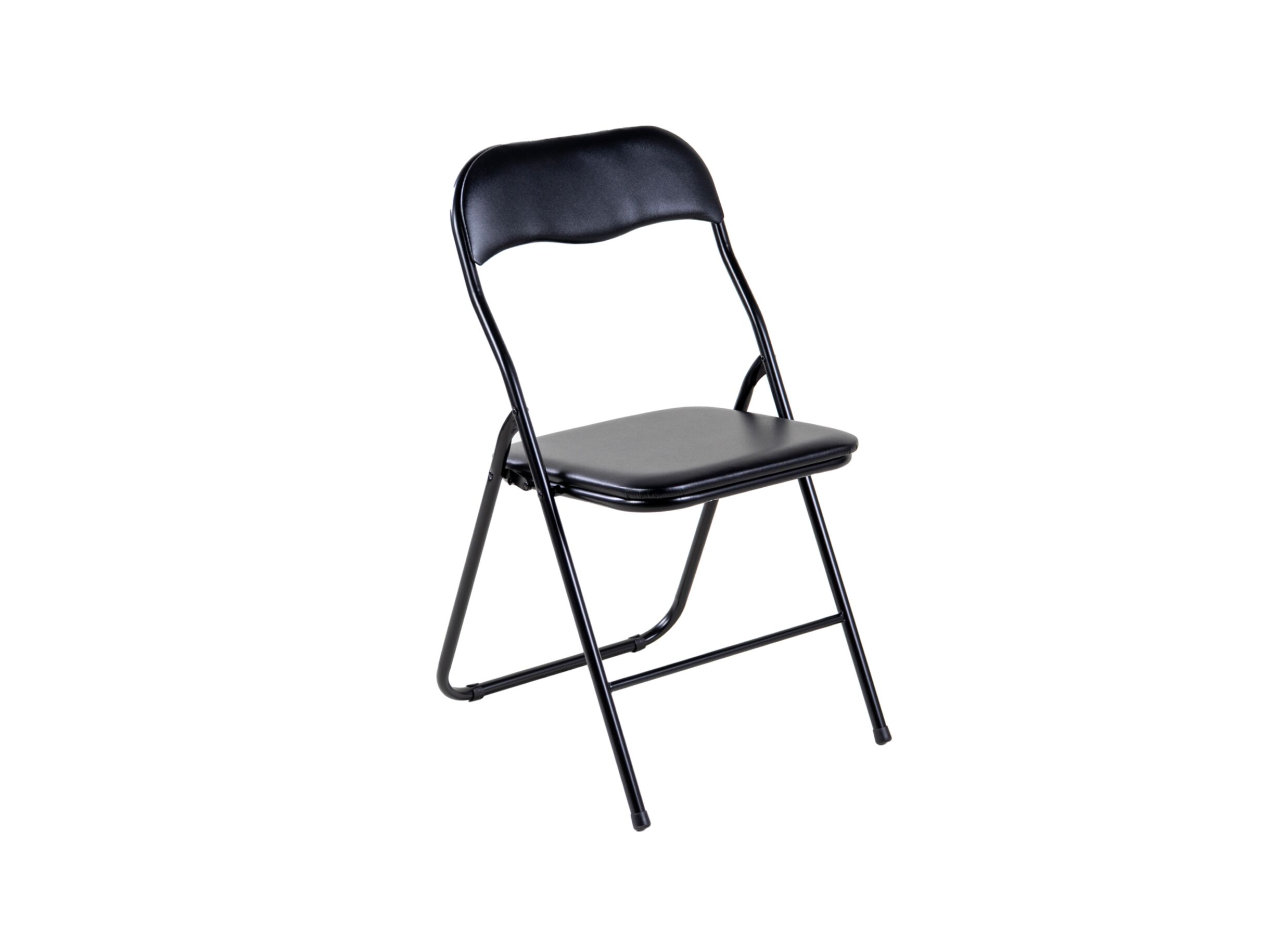 Klapstoel Evan 43x47x80cm - metaal & PVC - zwart - Klapstoel Evan 43x47x80cm - metaal & PVC - zwart