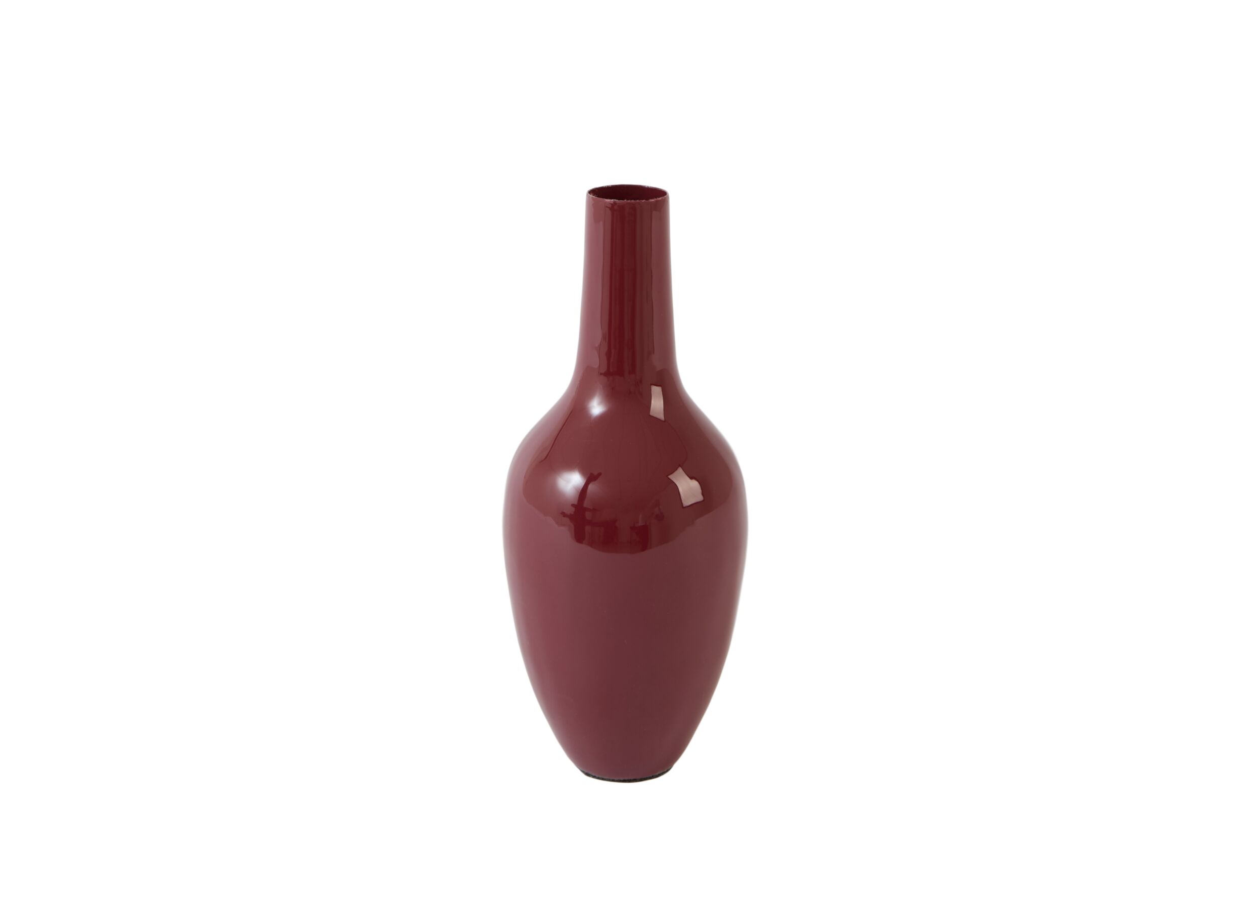 Plus Important - Vase Javier H19cm - métal - burgundy