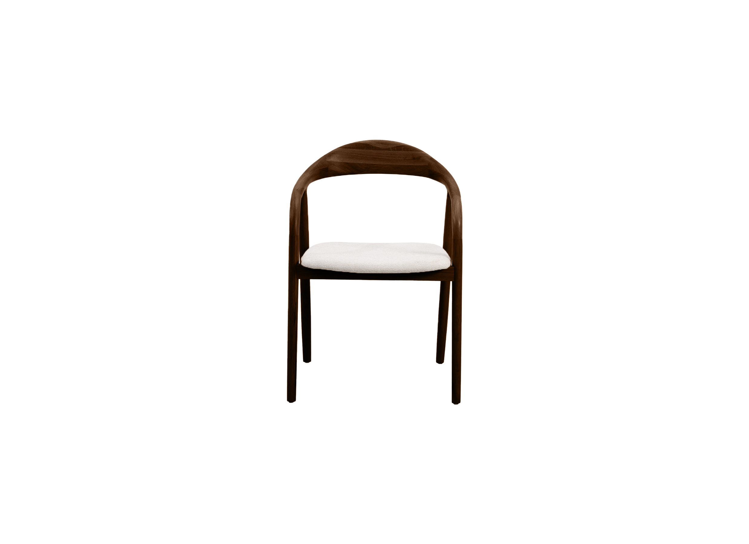 Overzichtsfoto - Stoel Donna 56,5x53x79,4cm - beuk fineer & polyestervezel - walnoot