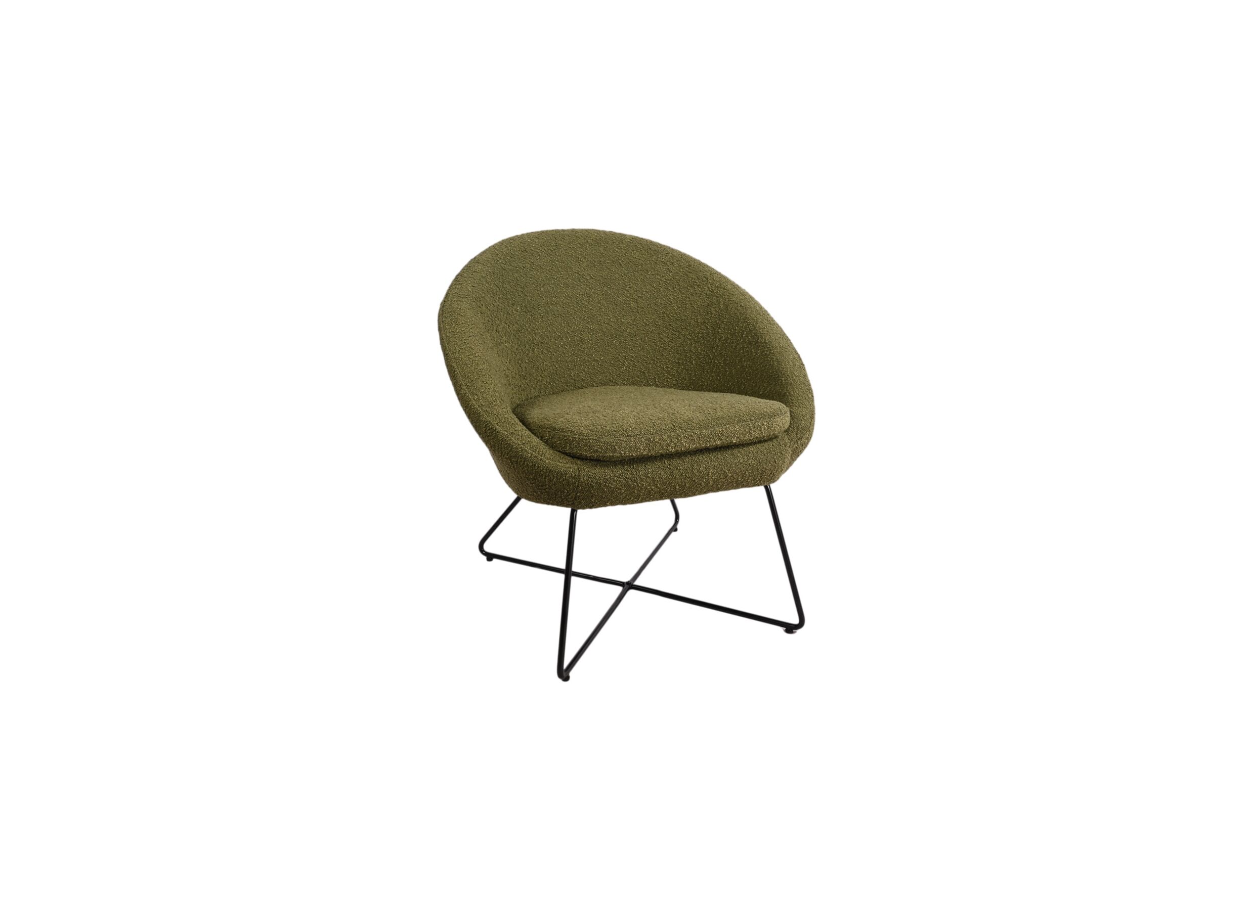 Fauteuil Juice bouclé vert - Fauteuil Juice 70x69x73,50cm - bouclé - vert