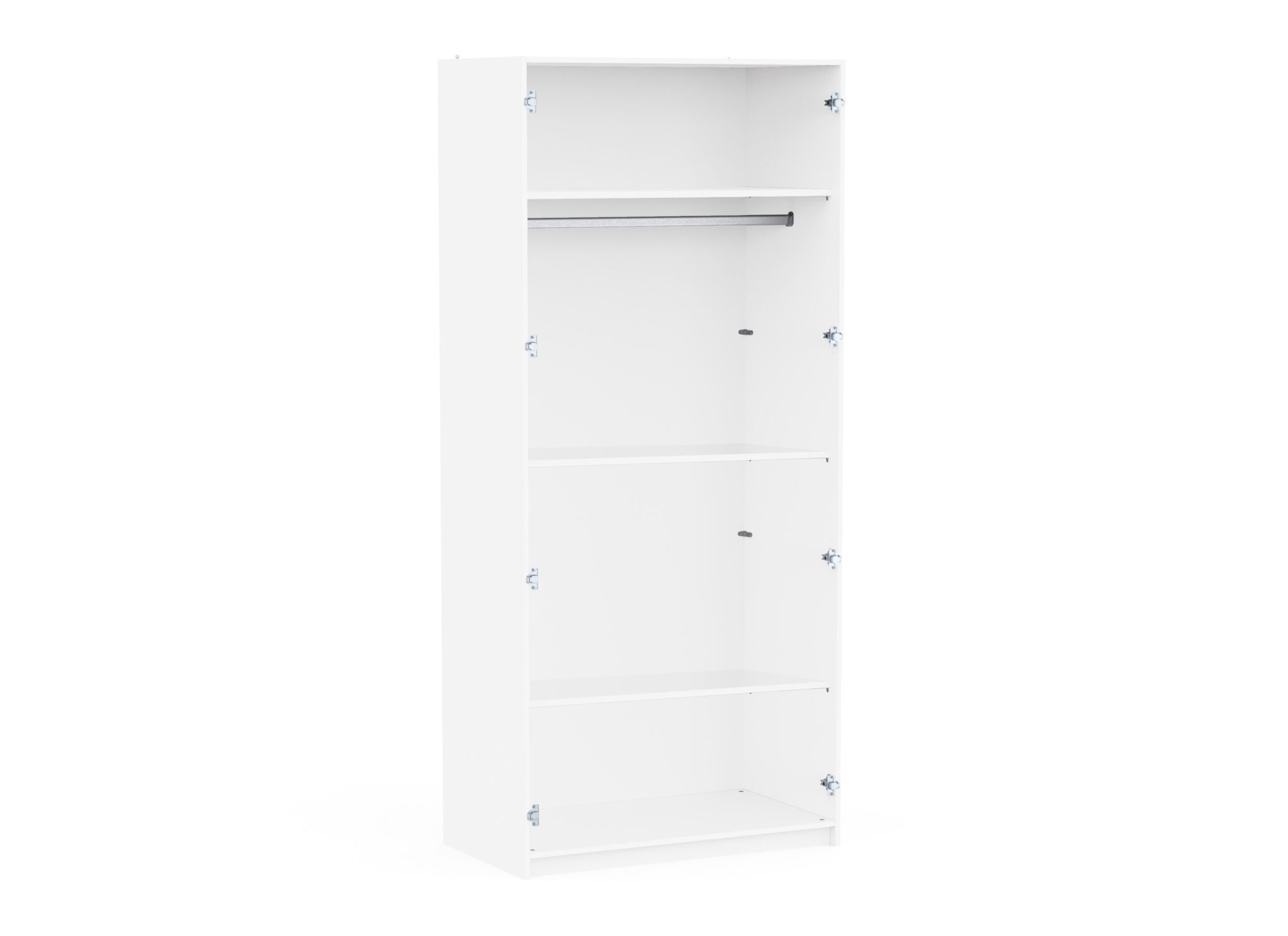 Photo ensemble - Étagère Inspira 97cm - décor - blanc lot de 2