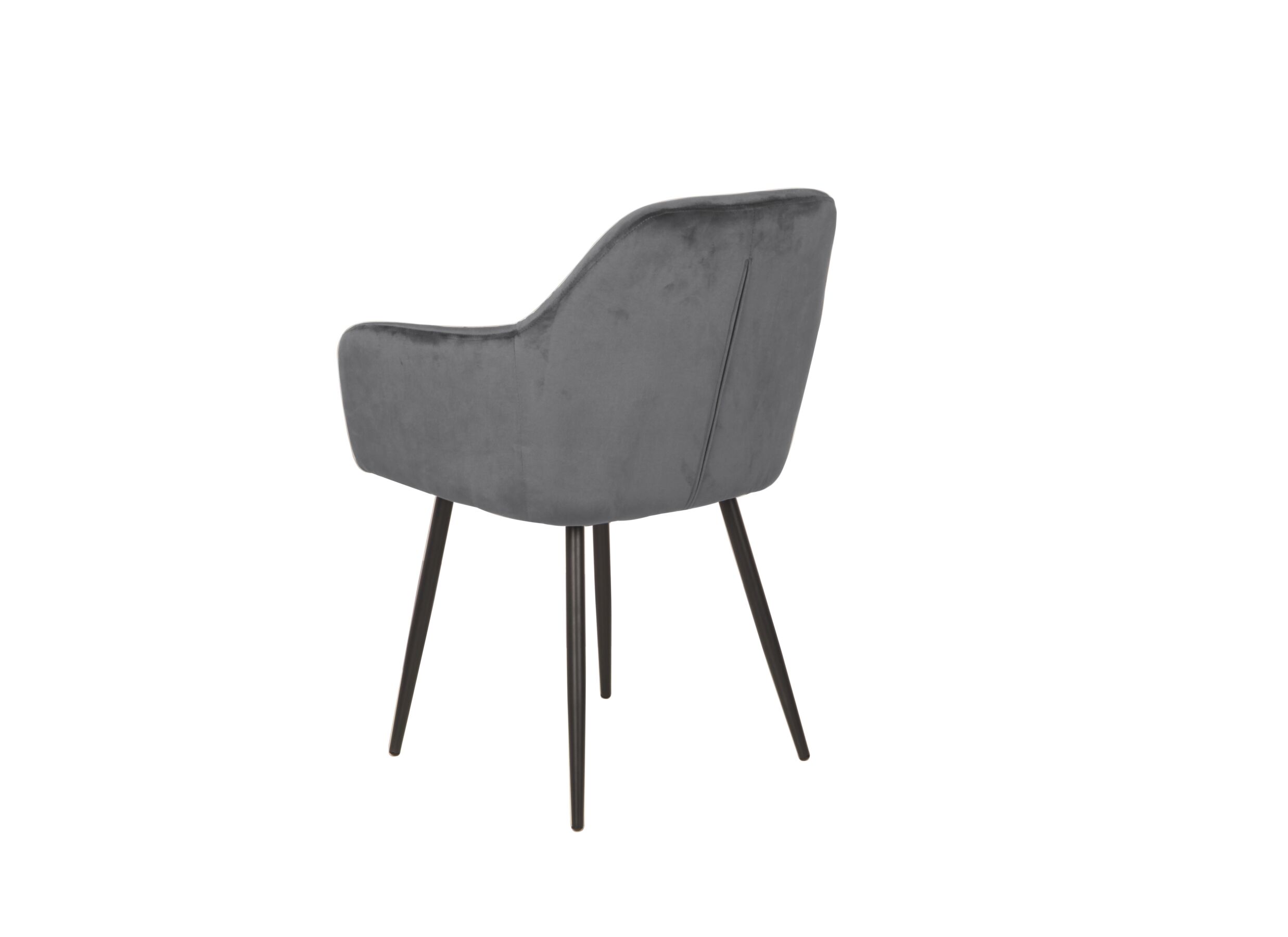 Stoel 58x60x82cm - polyestervezel - grijs