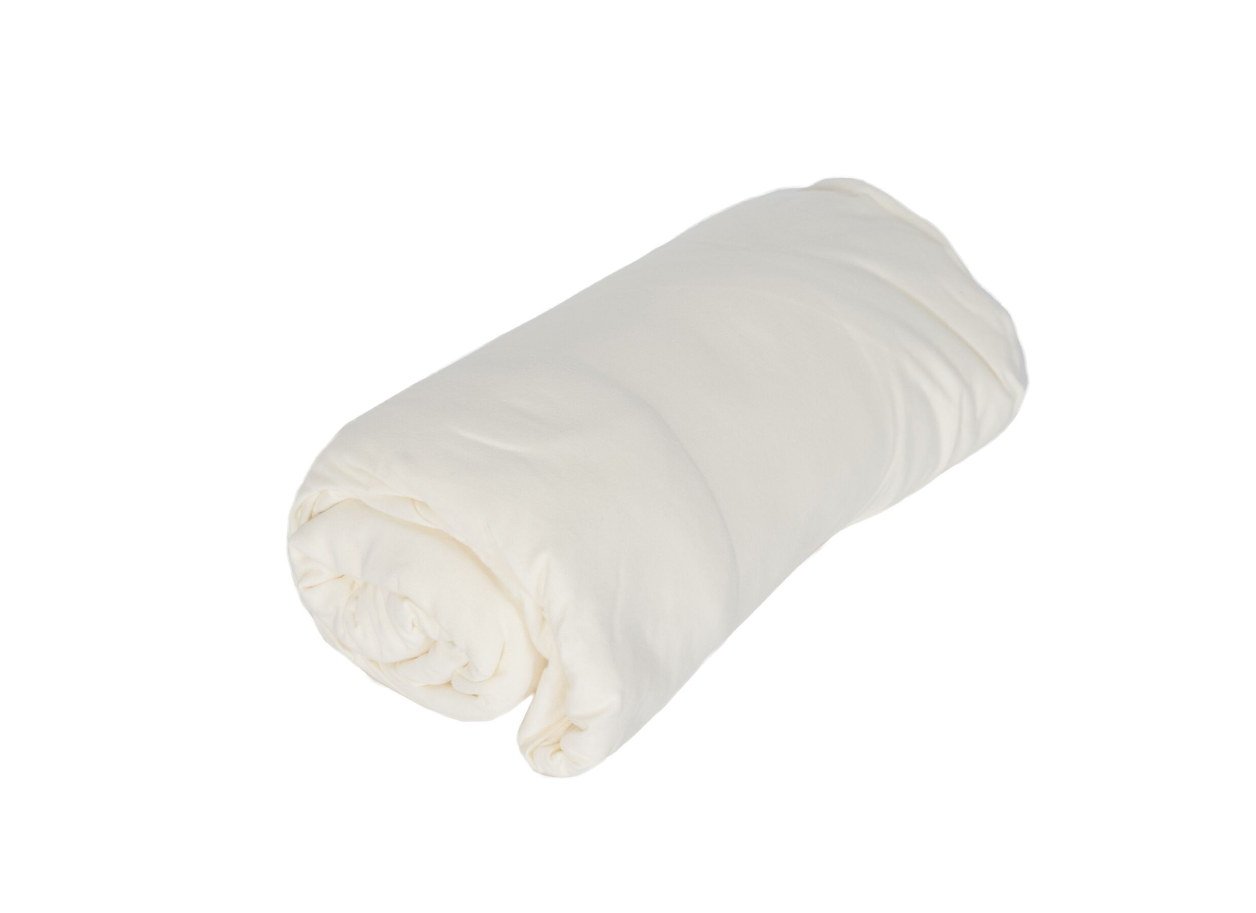 Aperçu - Drap-housse Lauren 90x200cm - jersey coton - blanc cassé