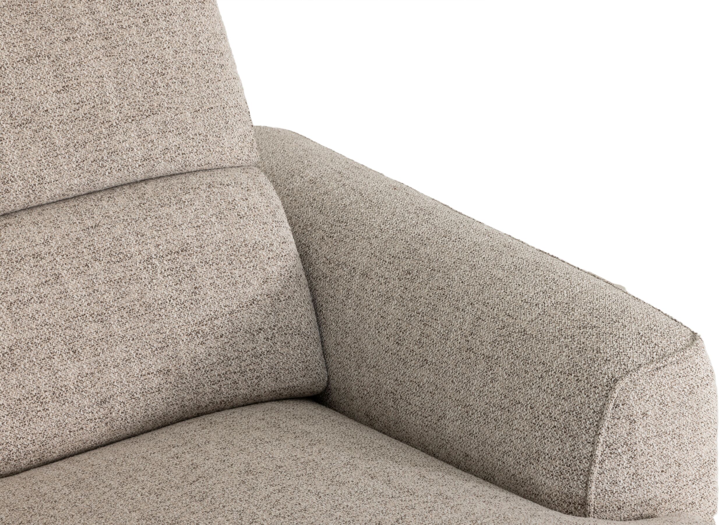 Detail - Canapé d'angle Vix 396x336cm - tissu - beige