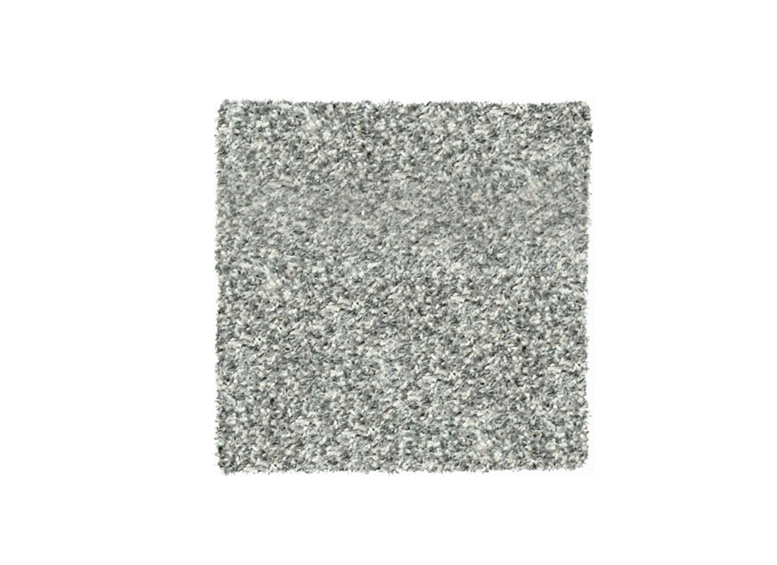 Tapijt Twister 160x160cm - polypropyleen - wit & zilver