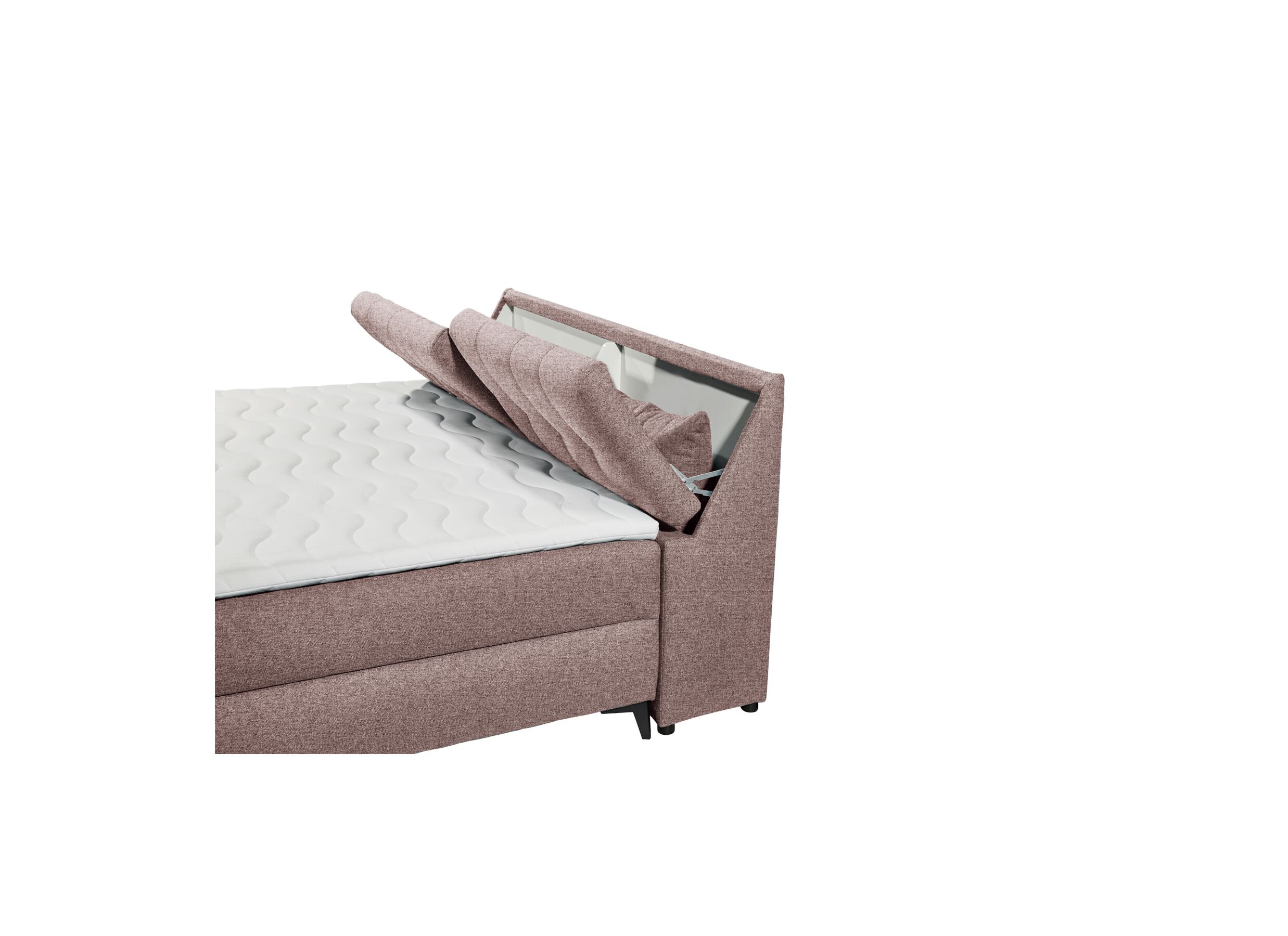 Detailfoto - Bedbox Atlantis 180x200cm met opbergruimte stof flamingo