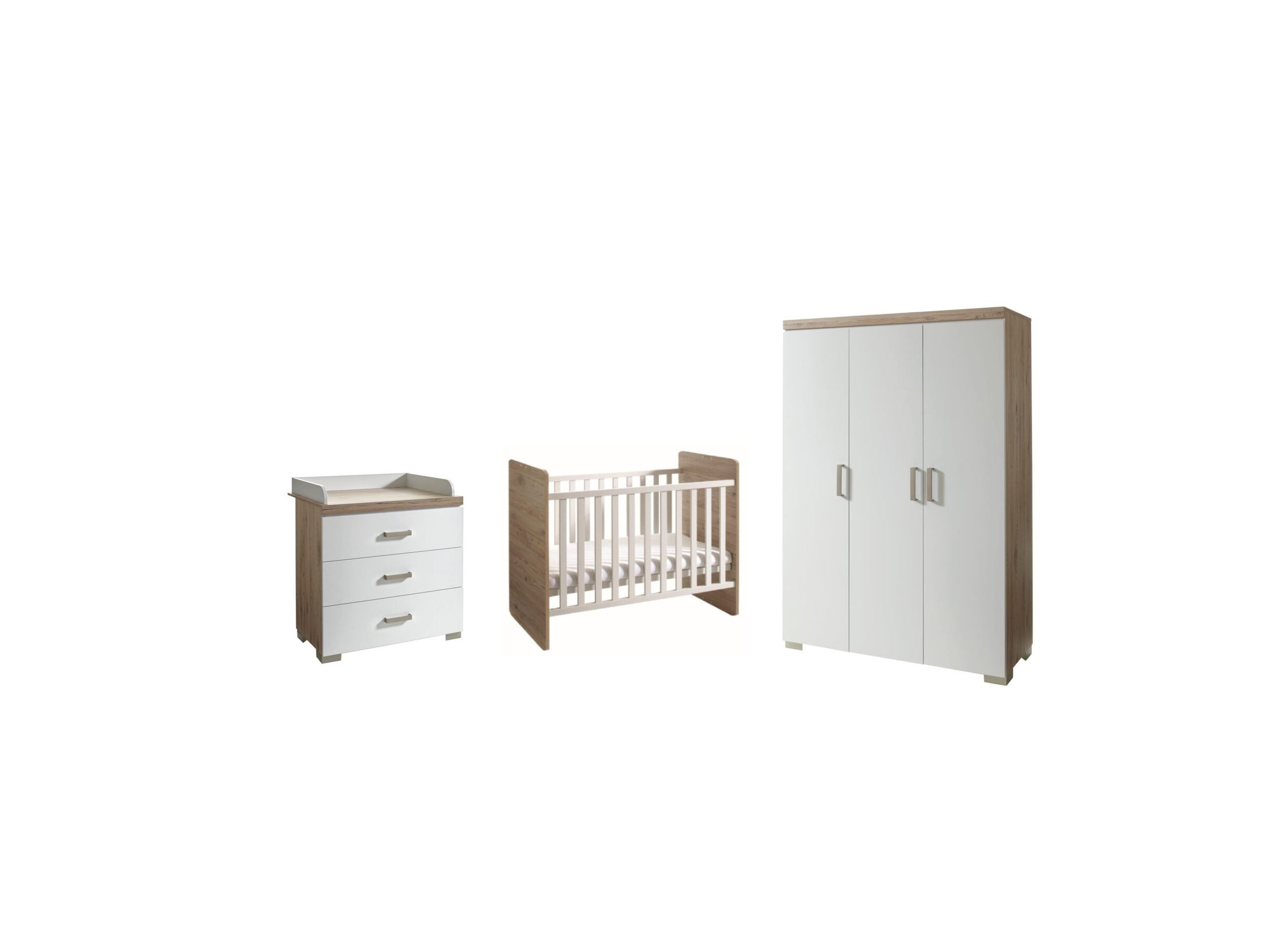 Chambre bébé Hilja avec armoire 3 portes 130cm - Chambre bébé Hilja avec armoire 3 portes 130cm