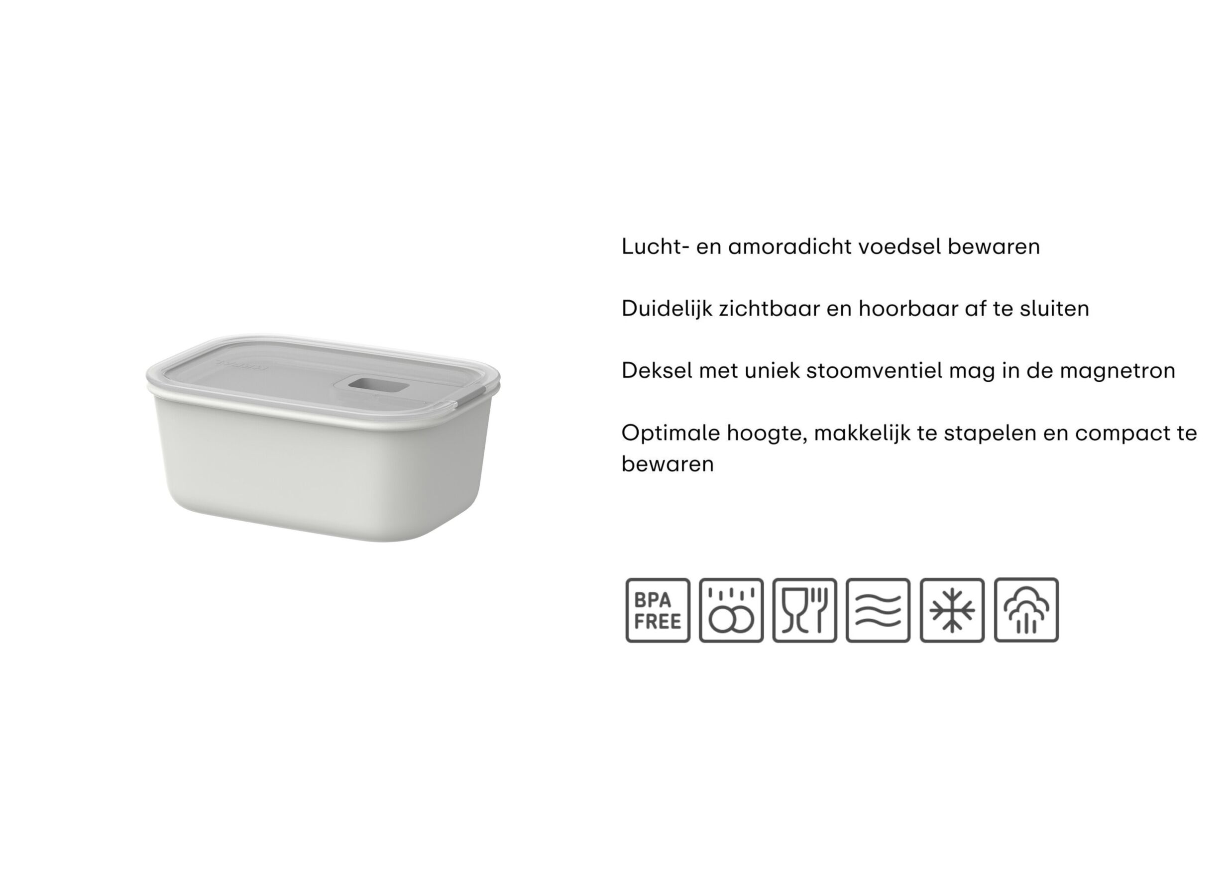Opstelling - Bewaardoos Easyclip 700ml Mepal