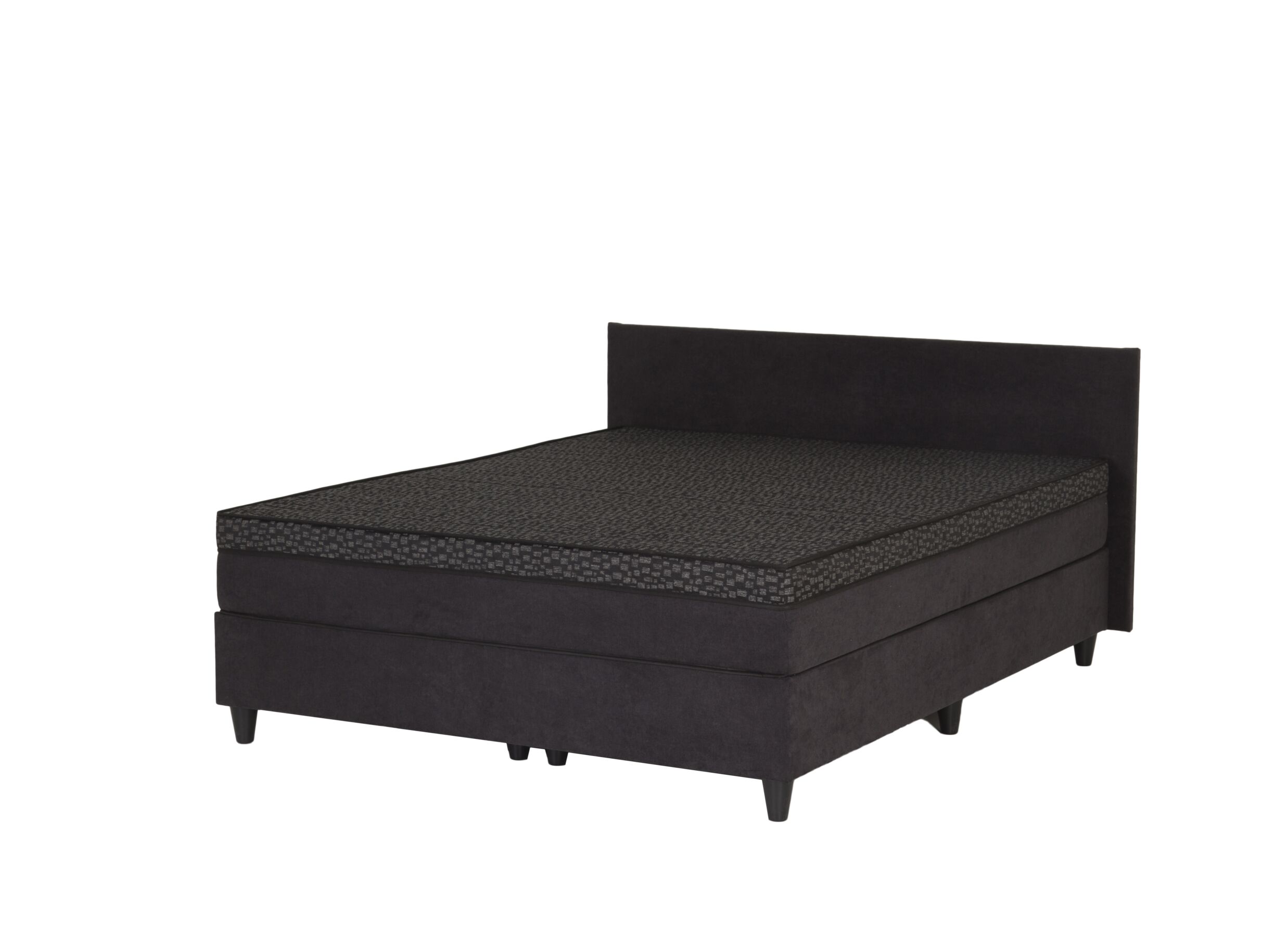 Lit box BOX53 140x200cm - tissu - anthracite