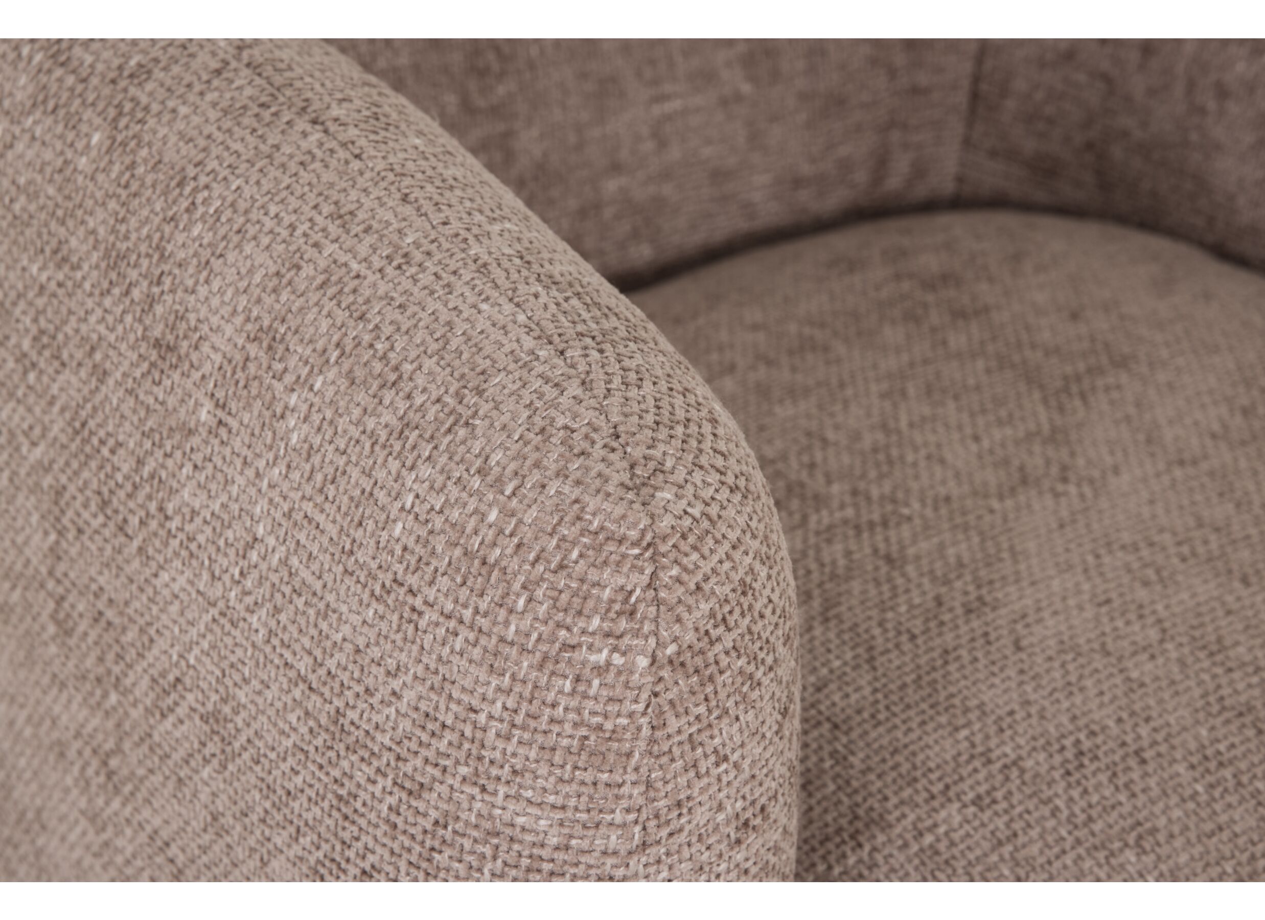 Fauteuil pivotant Alken 87x87x77cm - tissu - rose