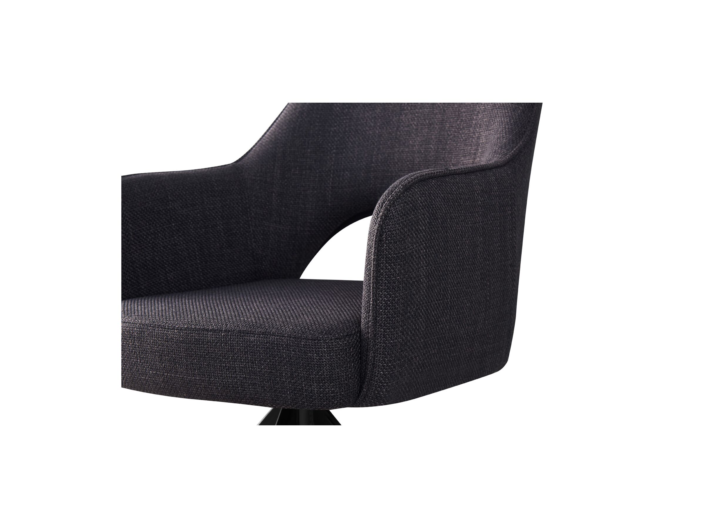 Draaistoel Mesa 55x48x84cm - stof - antraciet