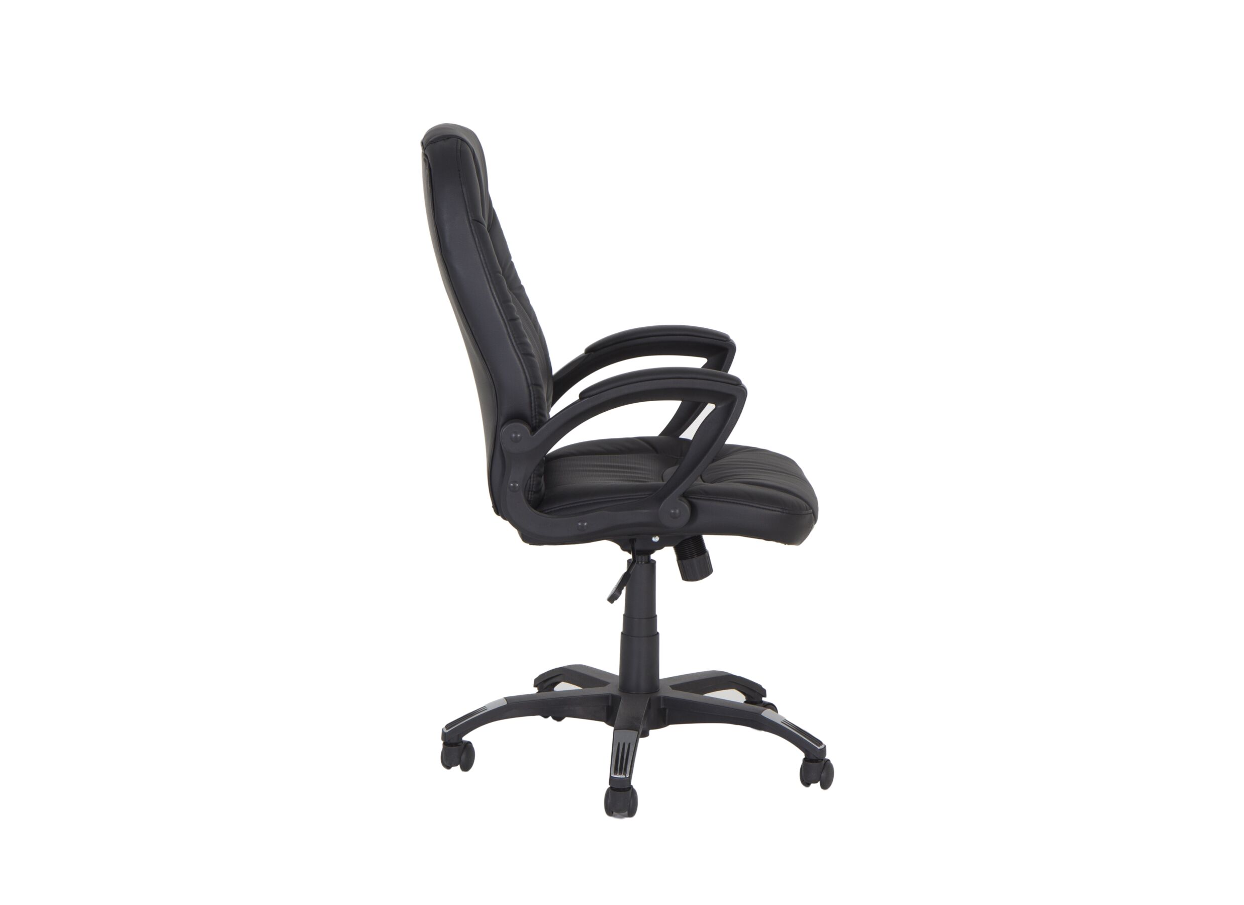 Bureaustoel Njet 68x74x115cm - lederlook - zwart