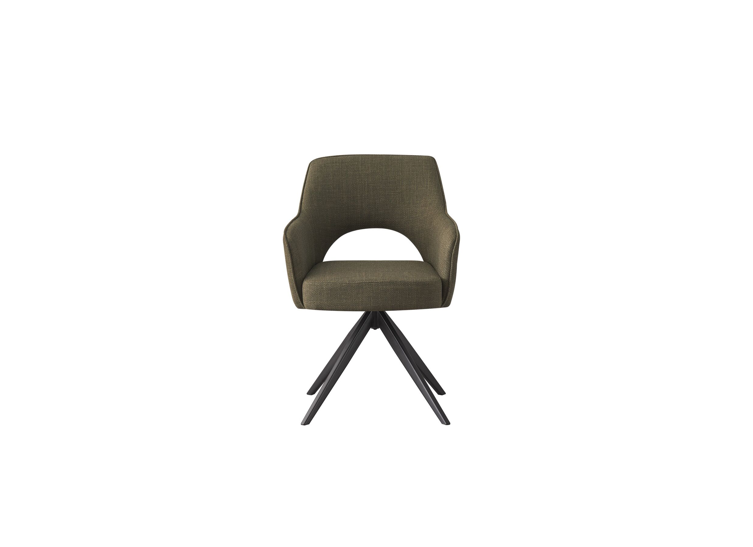 Draaistoel Mesa 55x48x84cm - stof - groen