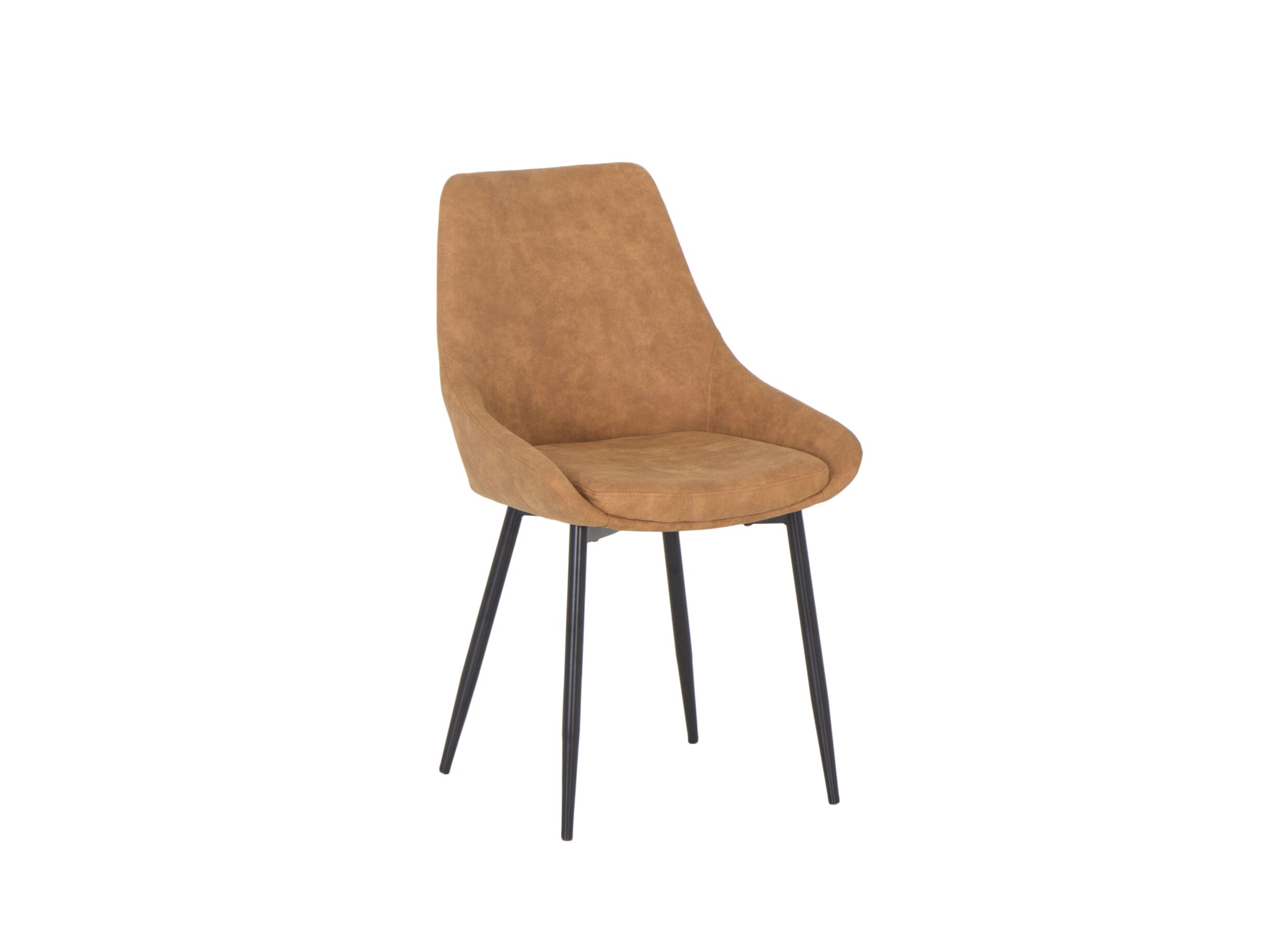 Kuipstoel Flagey 48x49x86cm - microvezel - lichtbruin