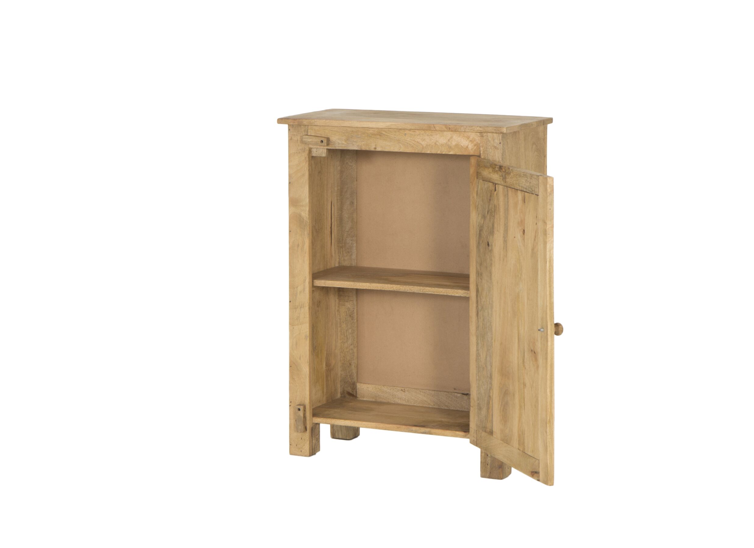 Armoire Lady 65x30x90cm - mangue massif - naturel