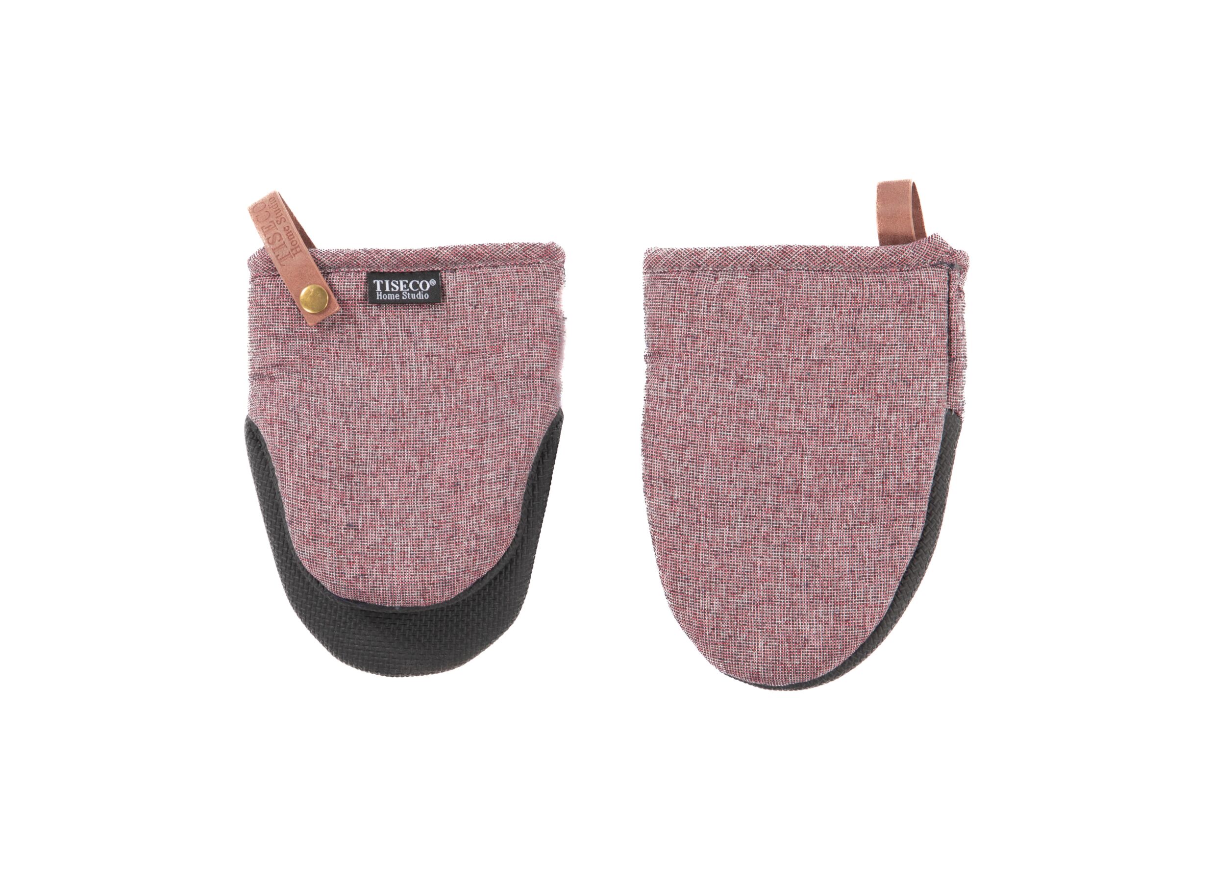 Ovenwant Hercules 14x18cm - polykatoen - bordeaux set van 2 - Gant isolant Hercules 14x18cm - polycoton - bordeaux lot de 2