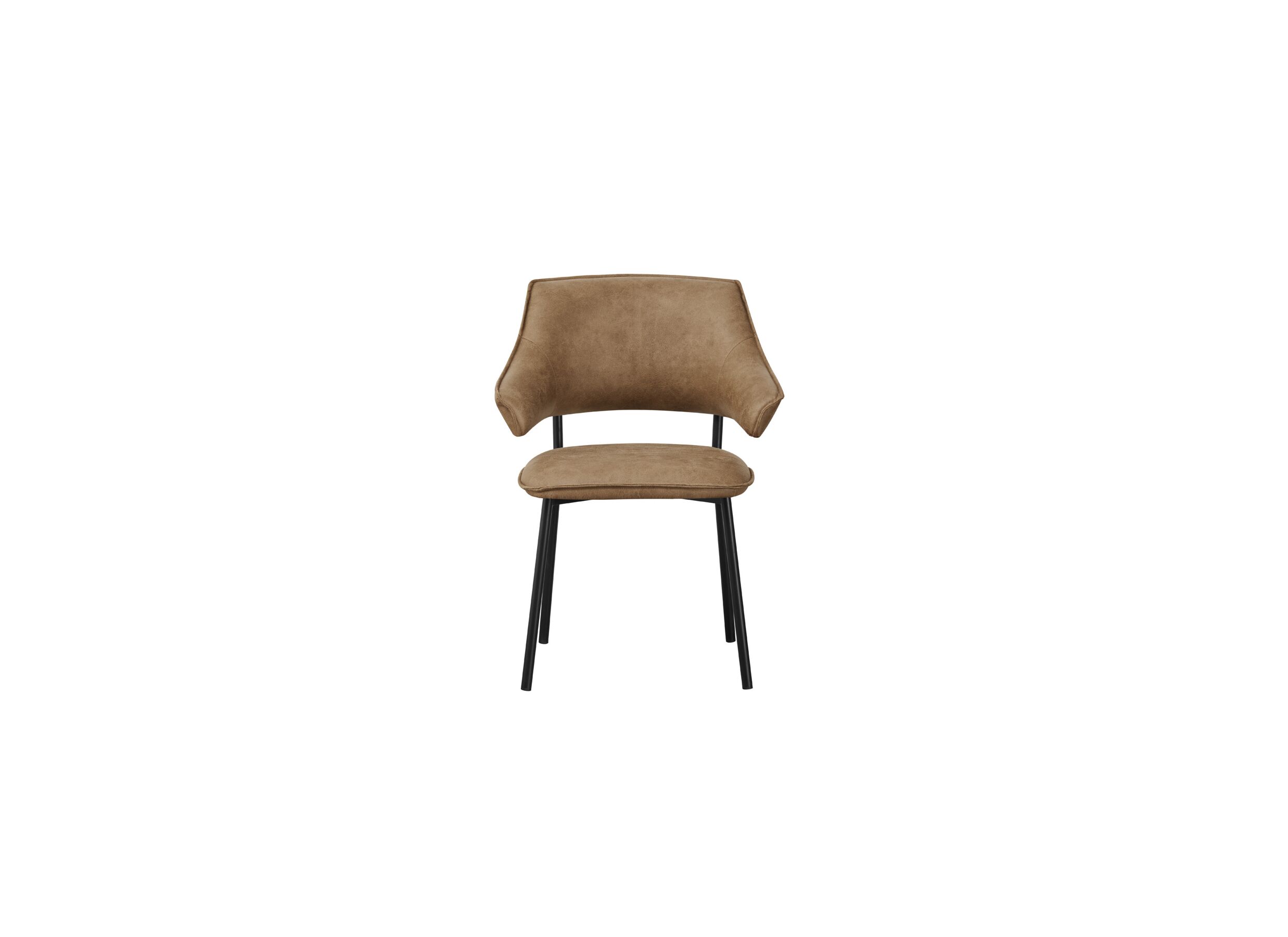Overzichtsfoto - Stoel Boxer 62x47x83cm - stof - bruin