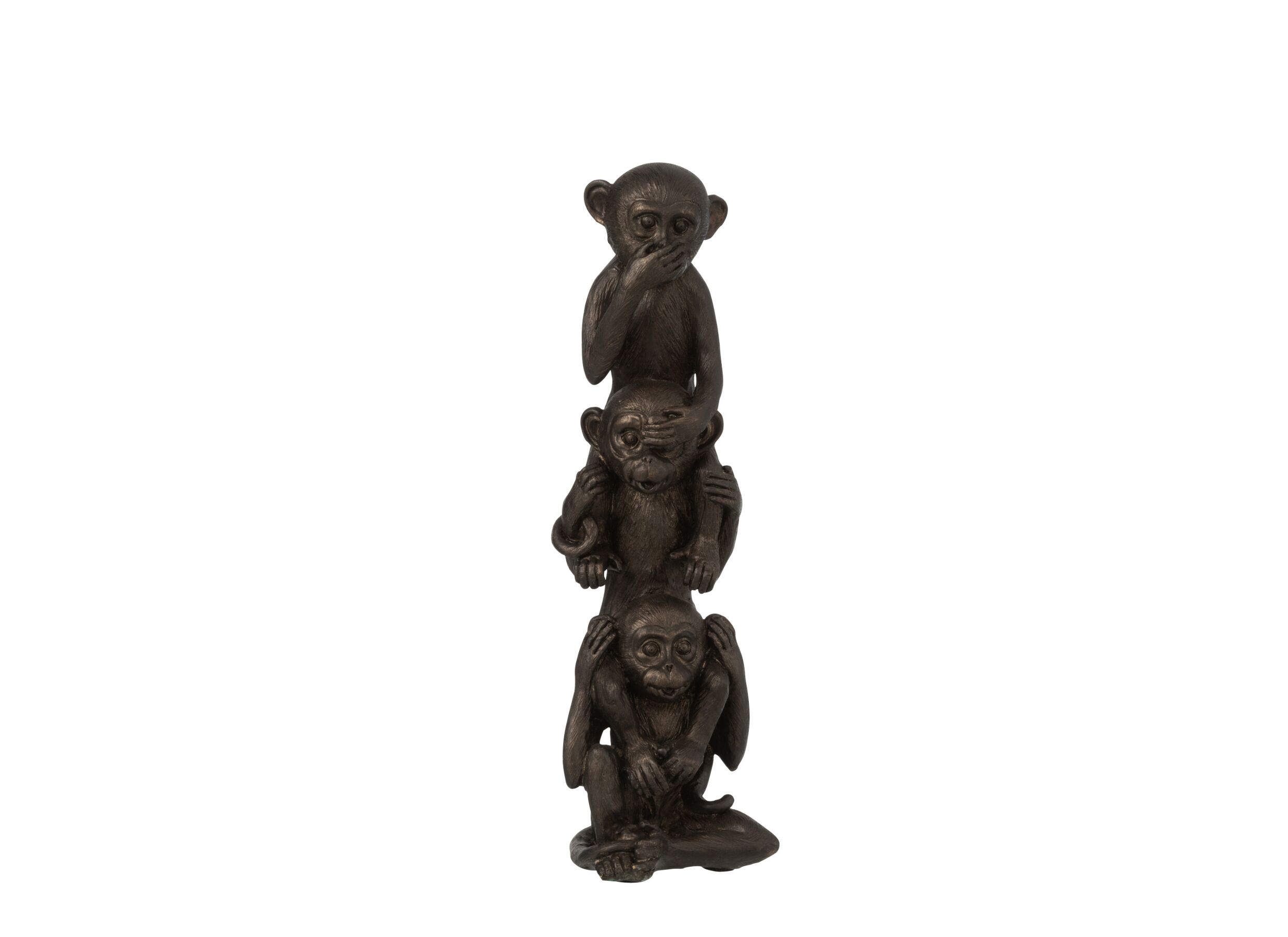 Statue Singe dans une rangée H33cm - Statue Singe dans une rangée H33cm