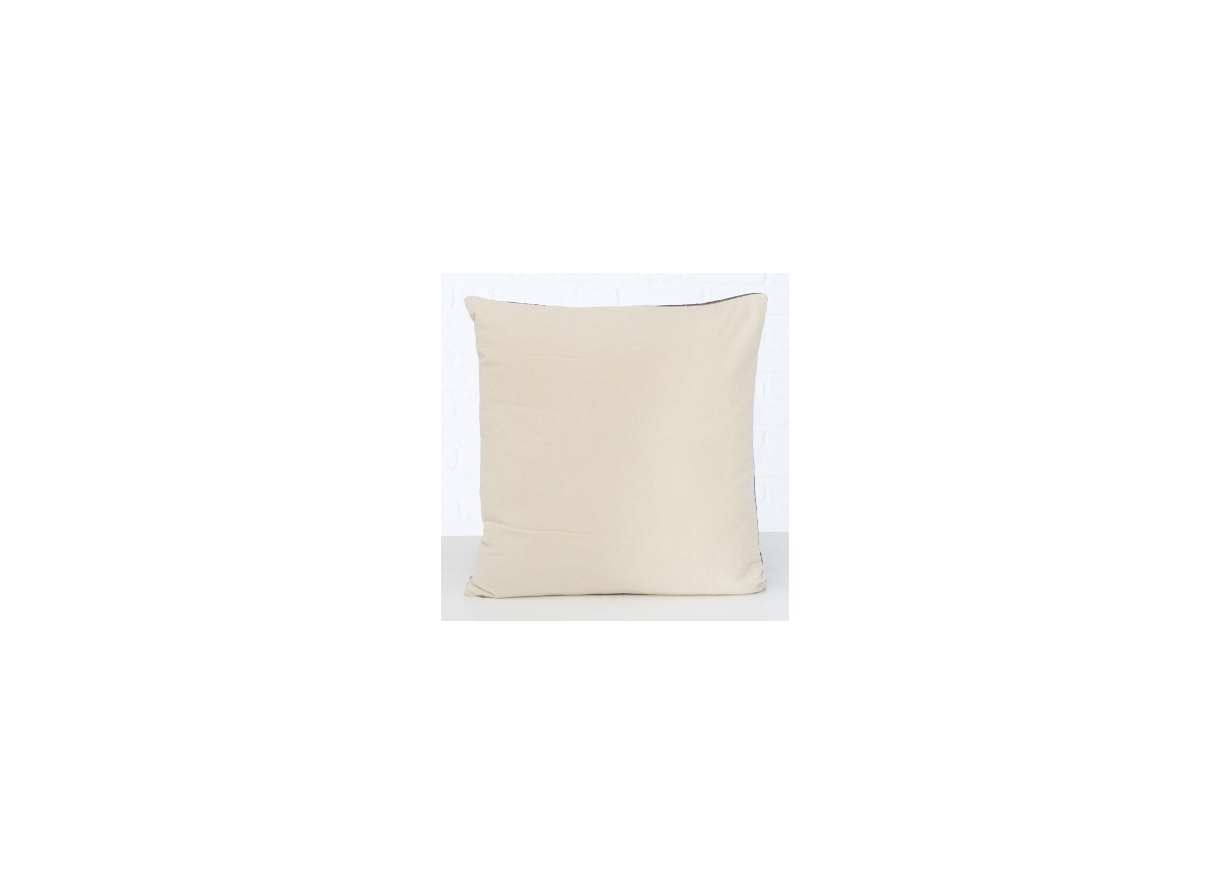 Coussin Lundby 45x45cm - coton - gris rose
