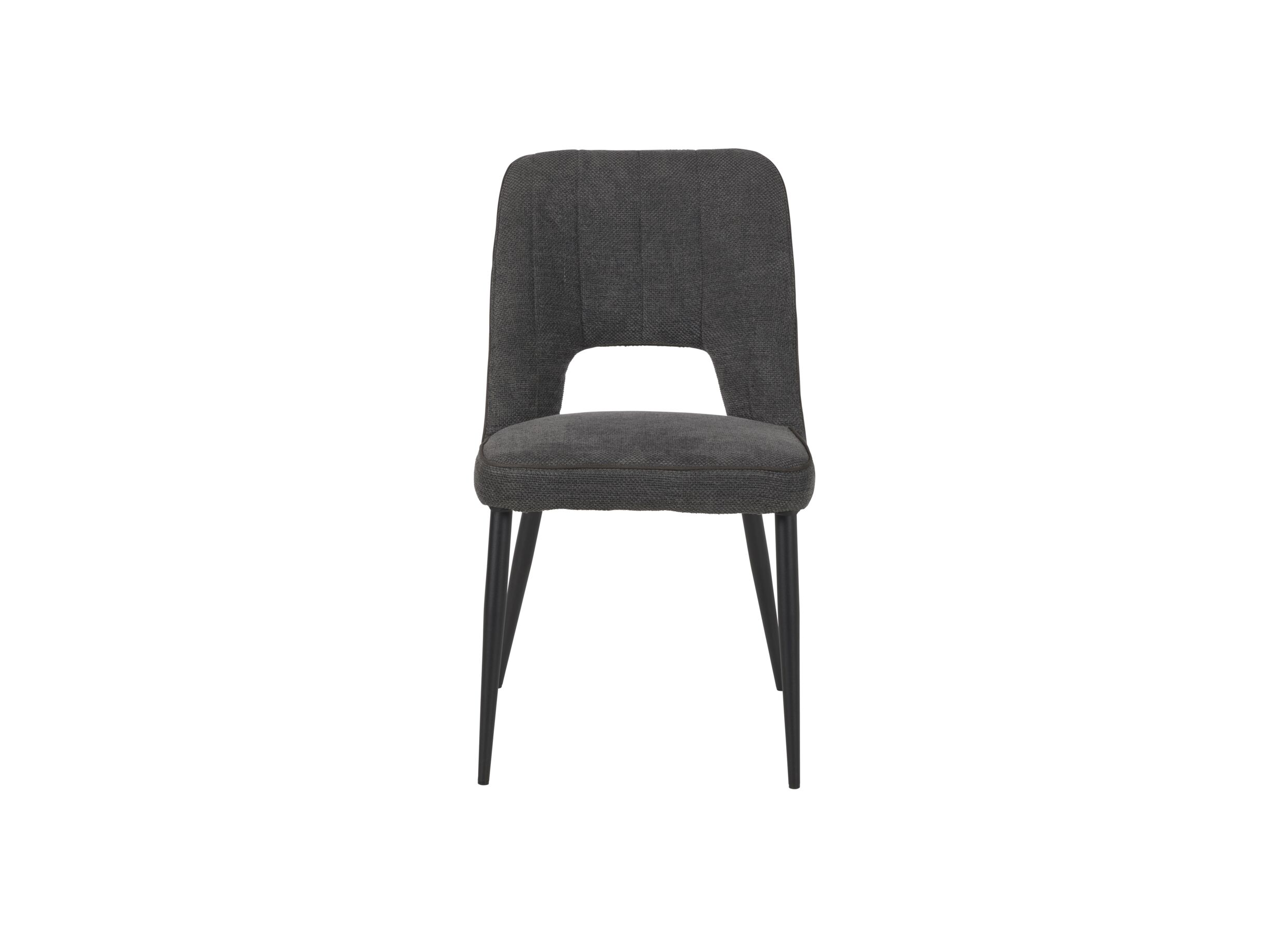 Aperçu - Chaise 50x50x90cm - tissu - anthracite