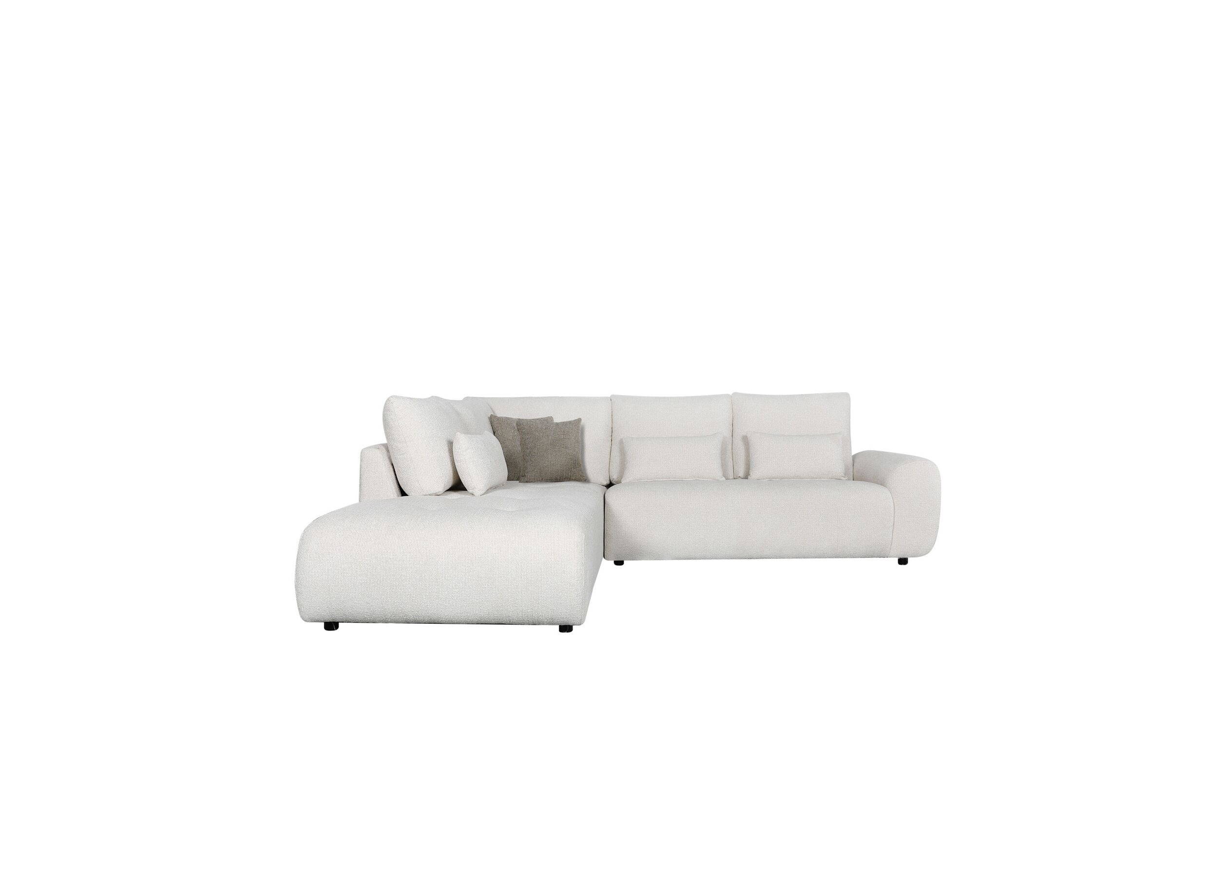 Aperçu - Canapé d'angle Garama tissu beige