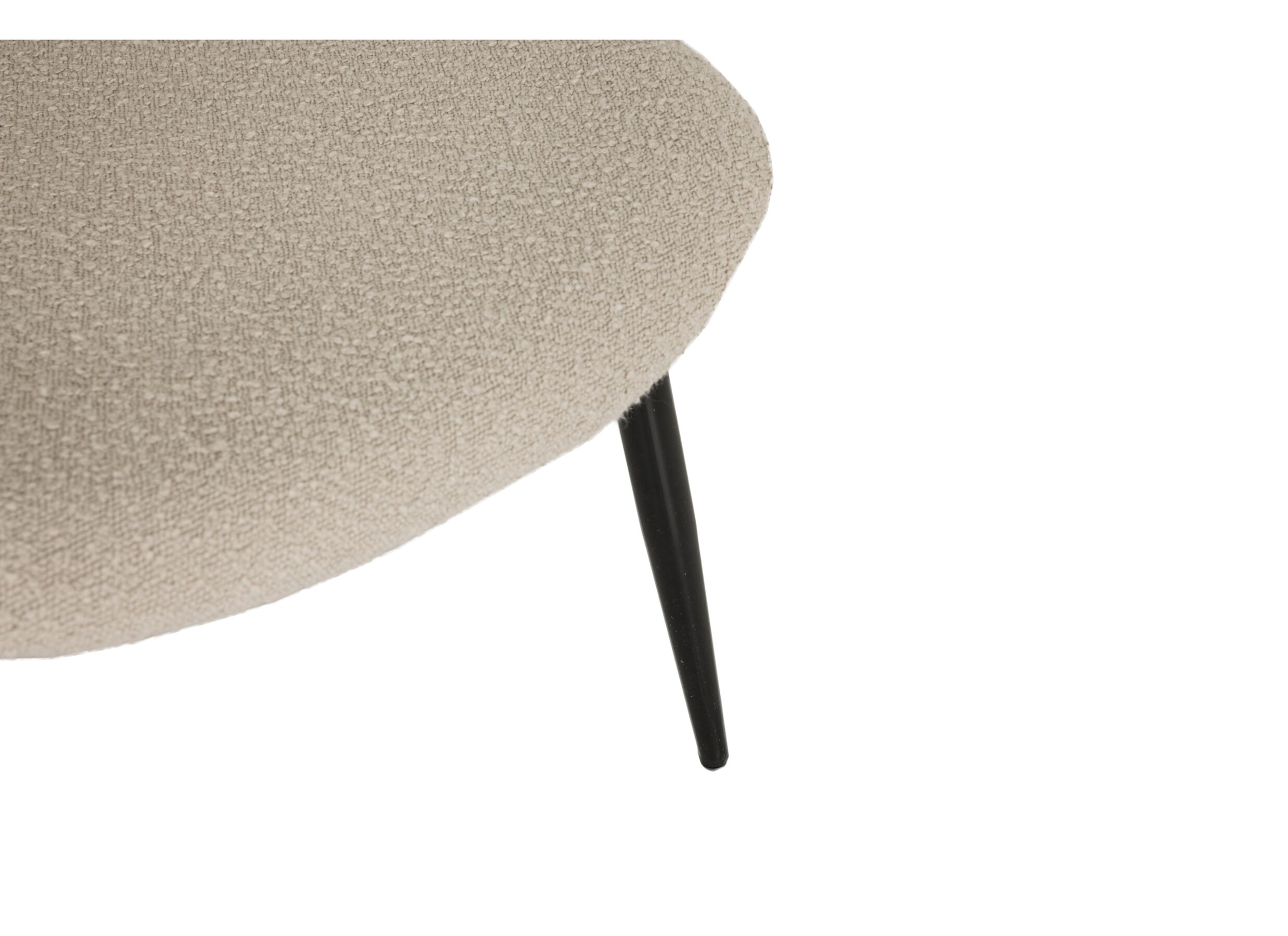 Detail - Fauteuil Eloise 73,5x63x82cm - bouclé - beige
