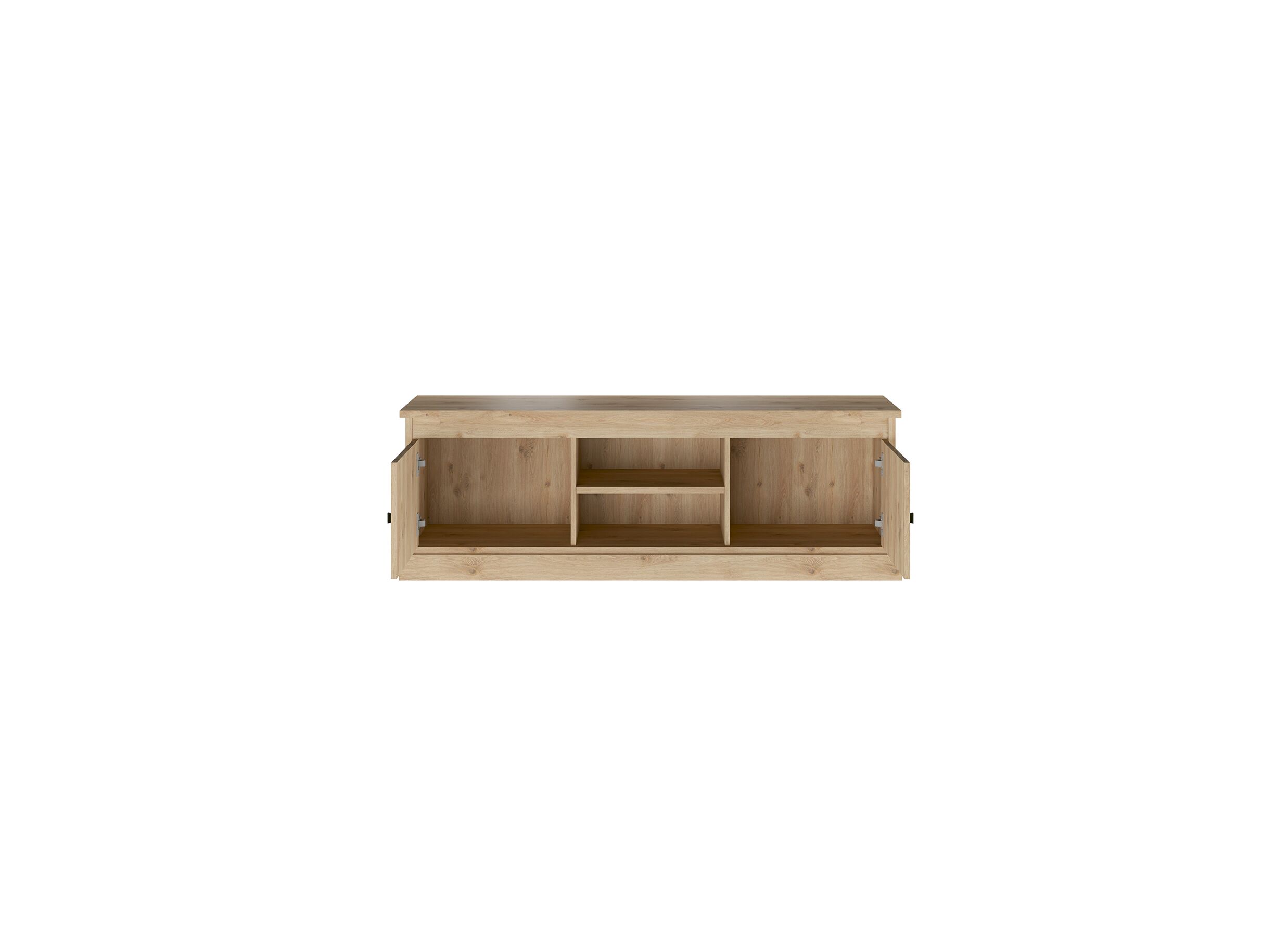 Meuble TV Valencia 155cm - melamine - chêne clair