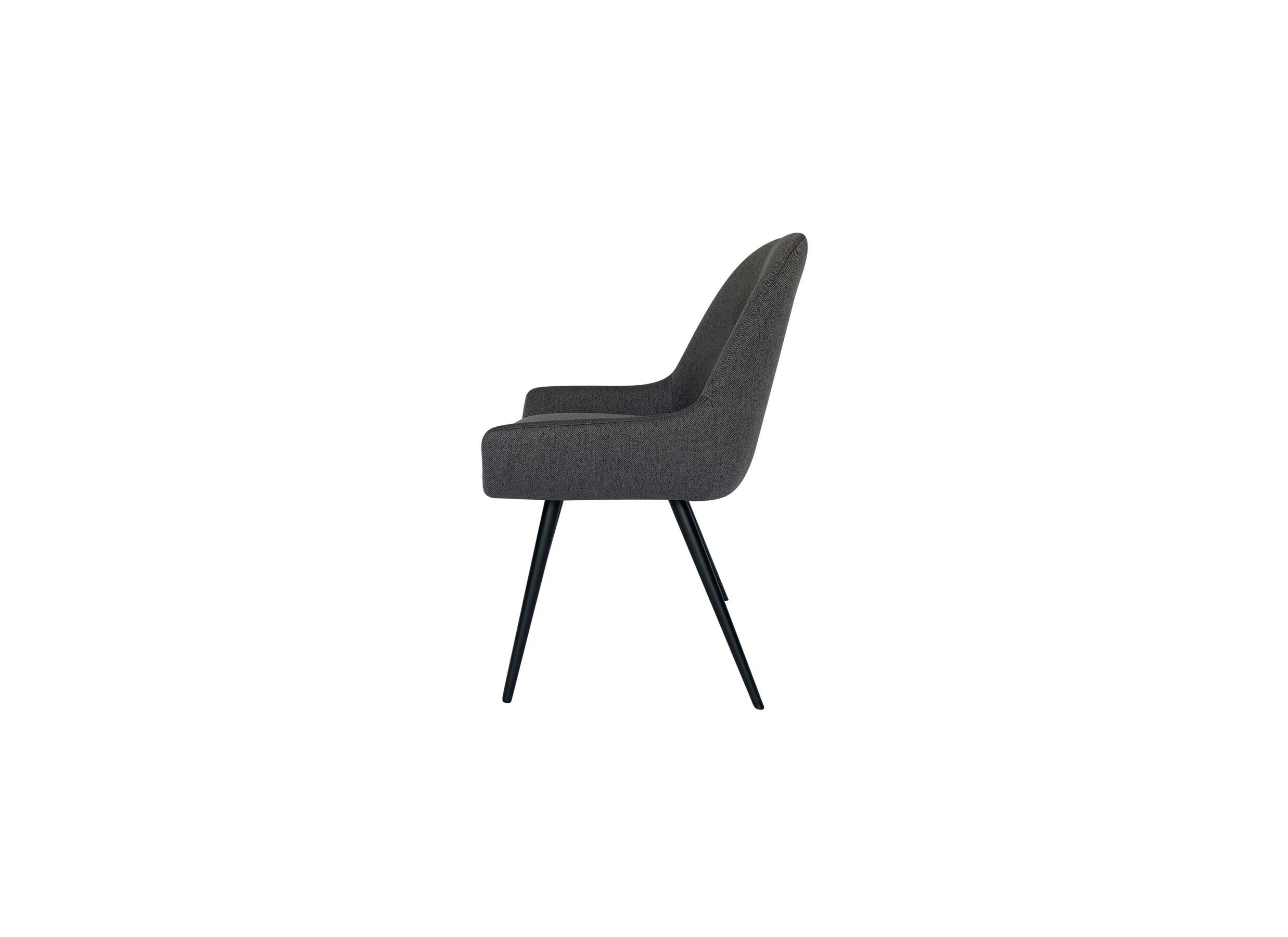 Chaise House 53x61,5x86,5cm - tissu - gris