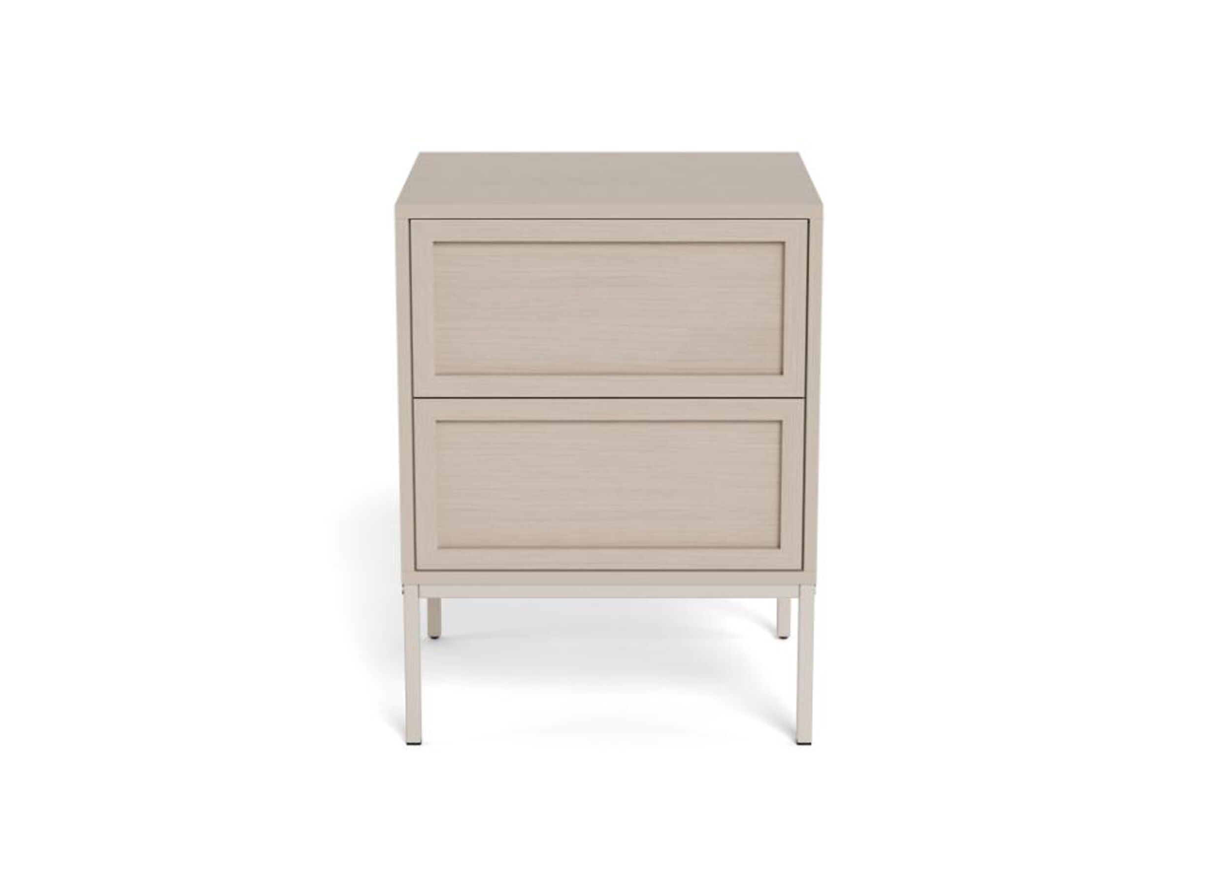 Aperçu - Table de chevet 46x40x61cm - mélamine - gris