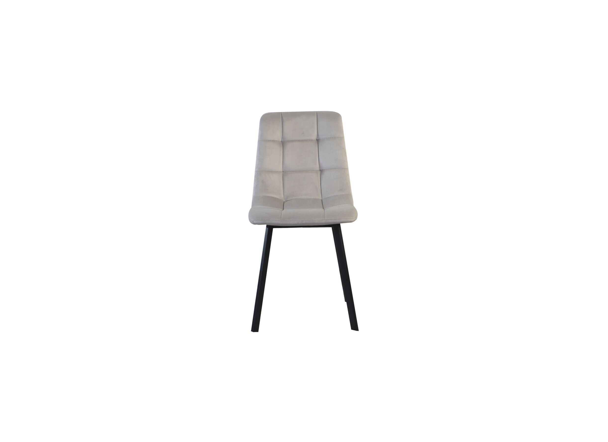 Overzichtsfoto - Stoel Runner 44x54x87cm - fluweel - taupe