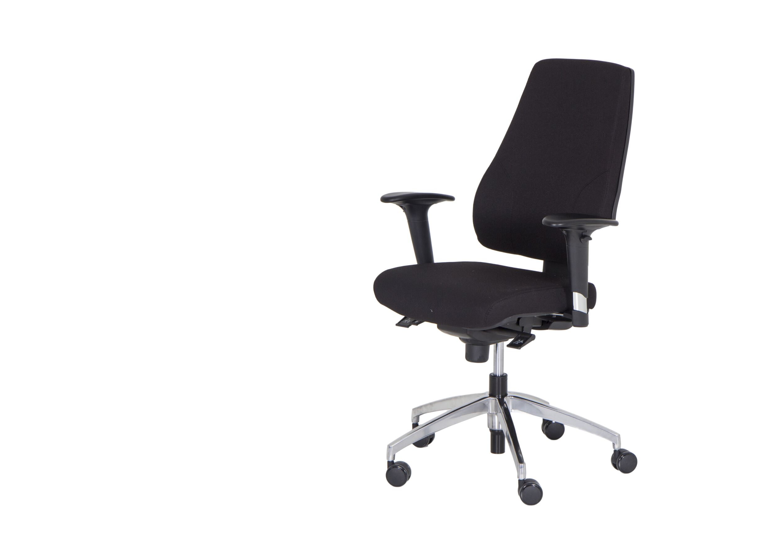 Chaise de bureau Geronimo 66x61,5x104,5cm - tissu - noir