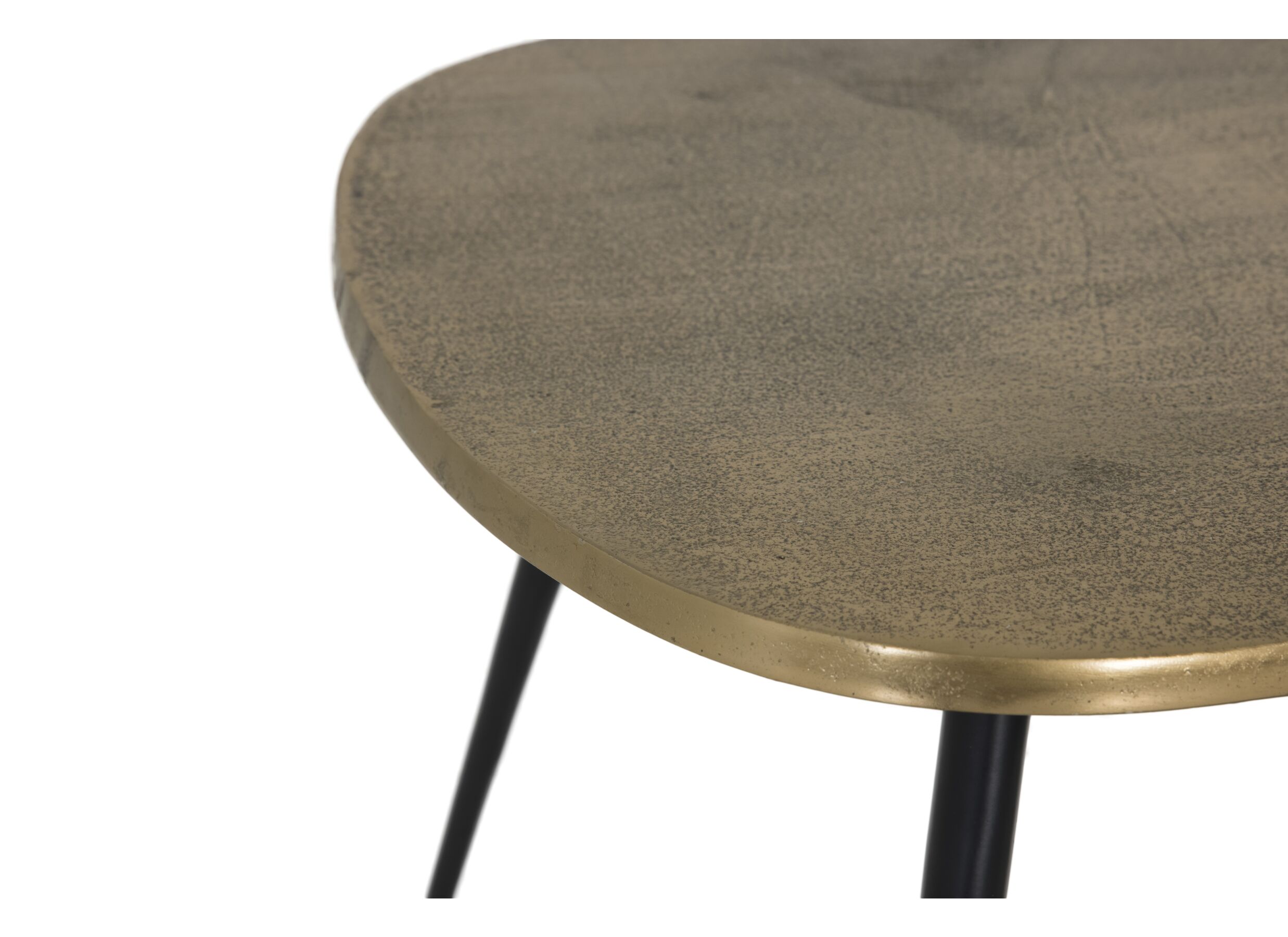 Salontafel Victor ovaal goud zwart