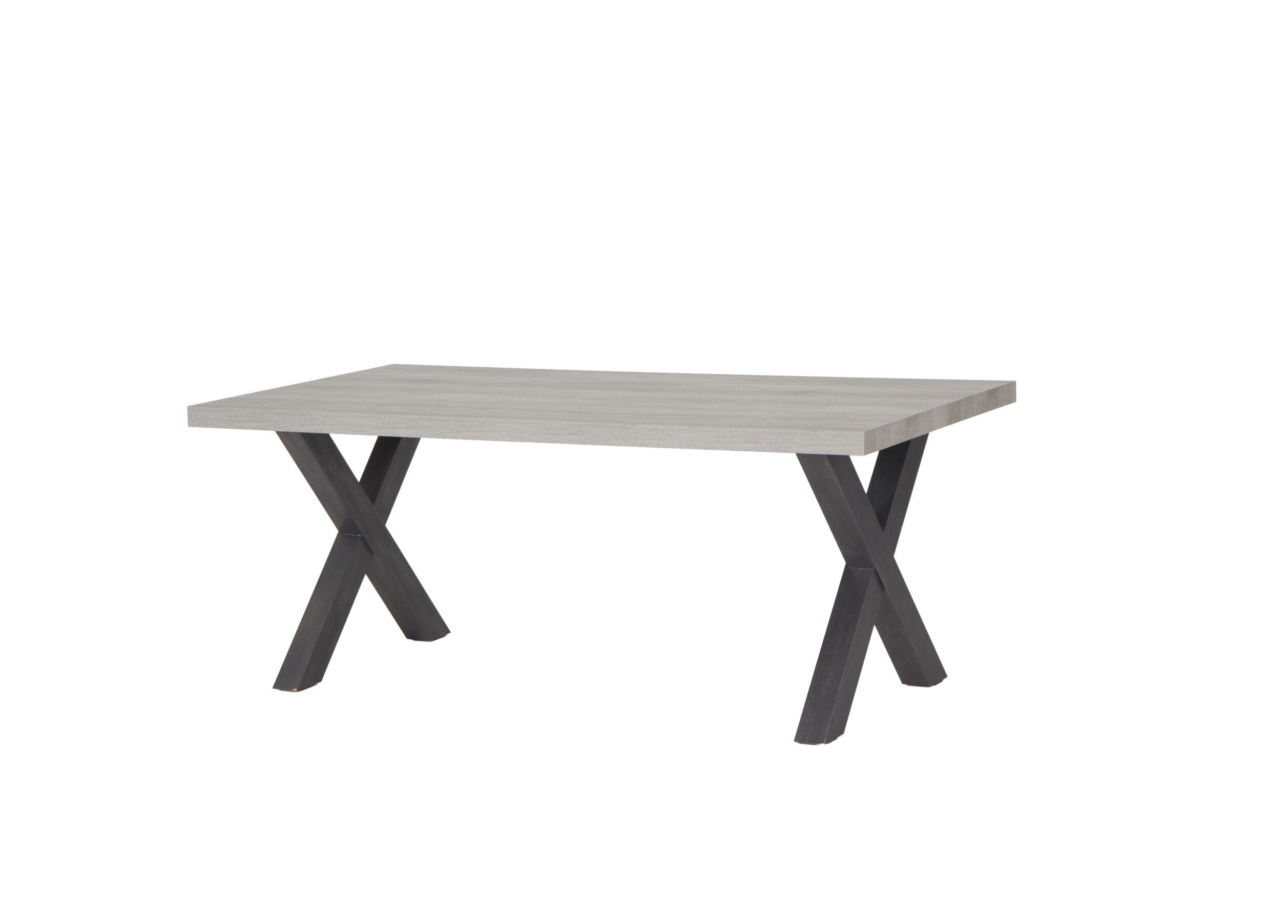 Hoofdfoto - Tafel 185x102cm - meubelplaat - dark forest & black