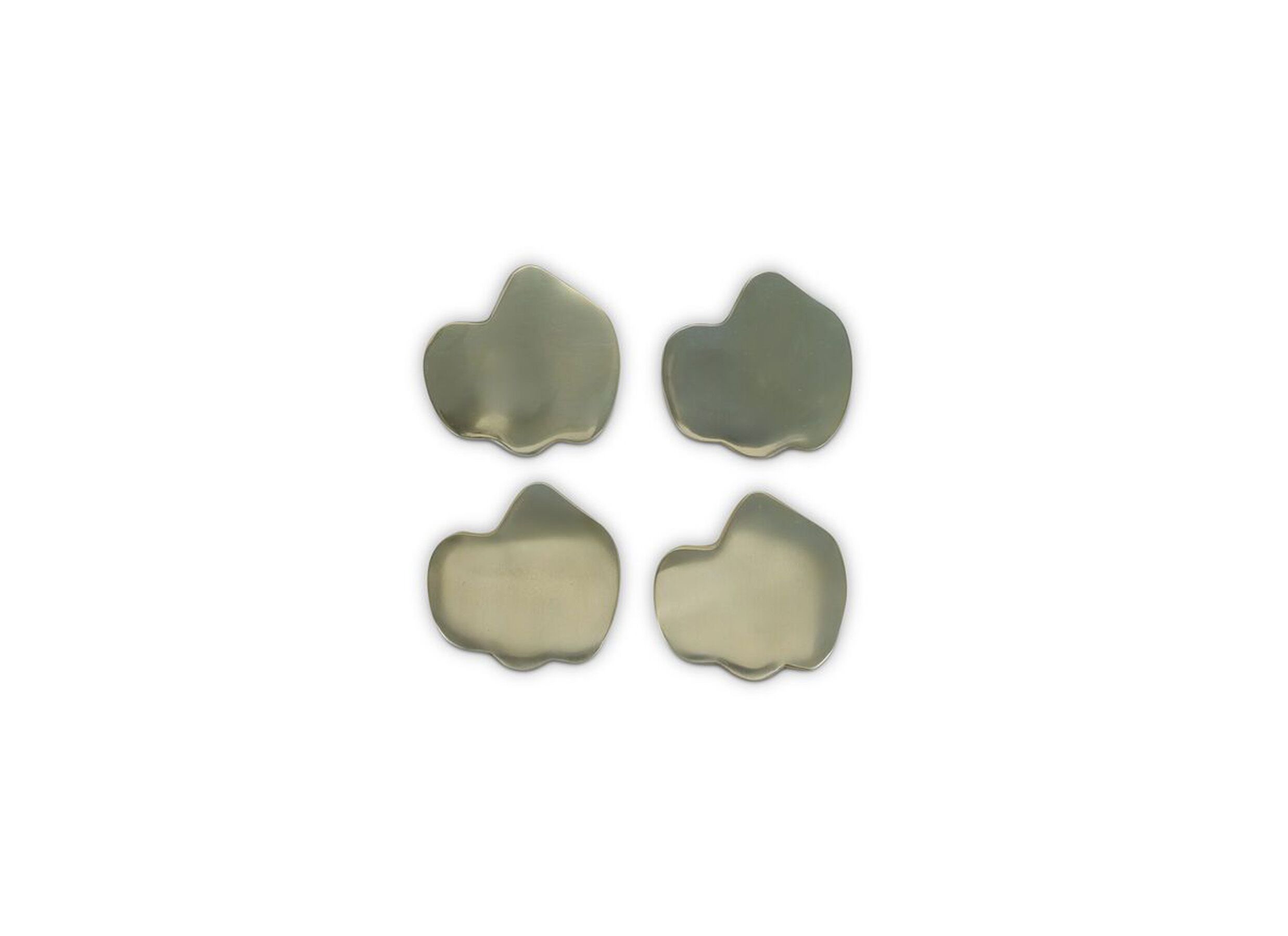 Onderzetter Charm 10x9 - Sous-plat Charm 10x9,50cm - doré - lot de 4