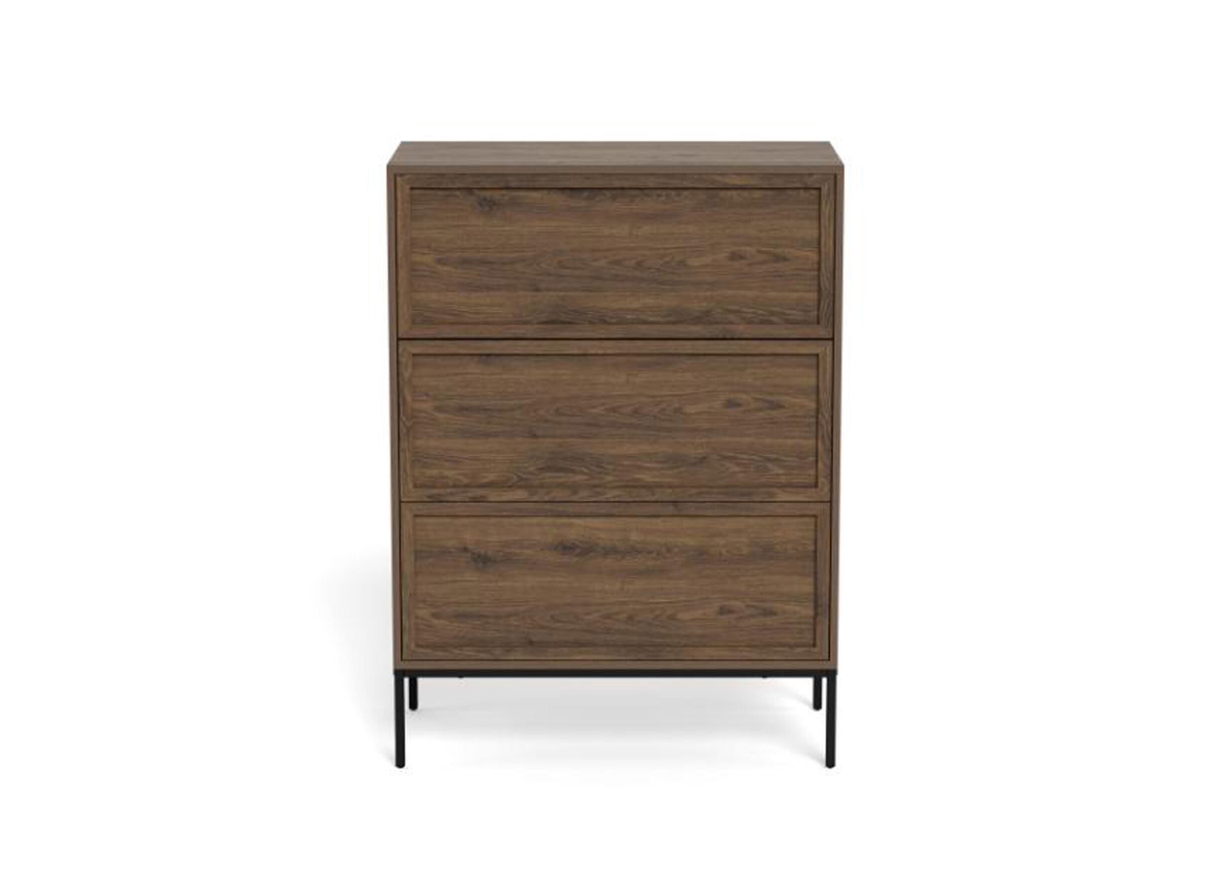Overzichtsfoto - Ladekast 80x40x110cm - melamine - smoked oak