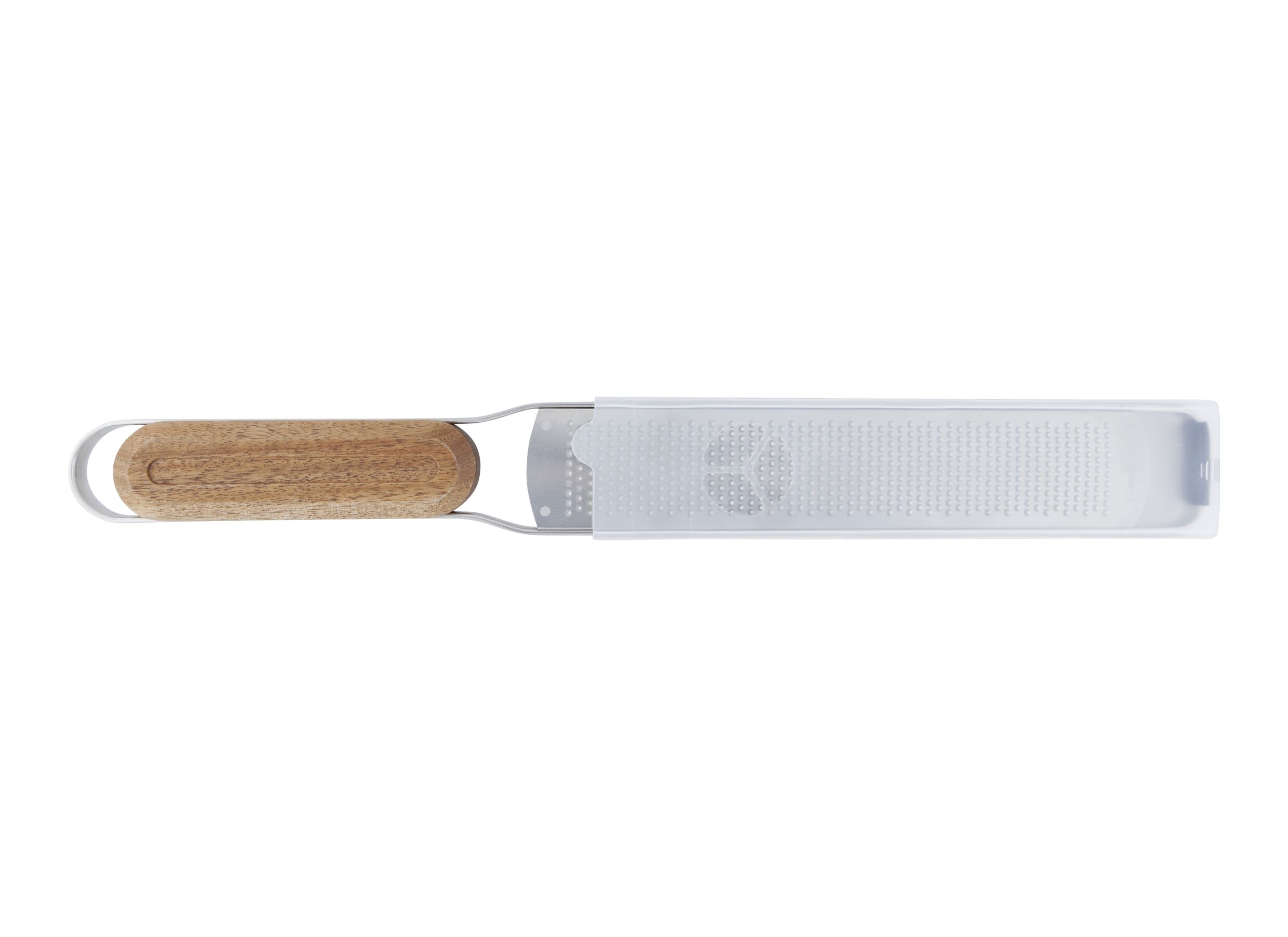 Aperçu - Râpe avec poignée Aspen 37x4,4x2cm - bois d'acacia et inox - argent et marron