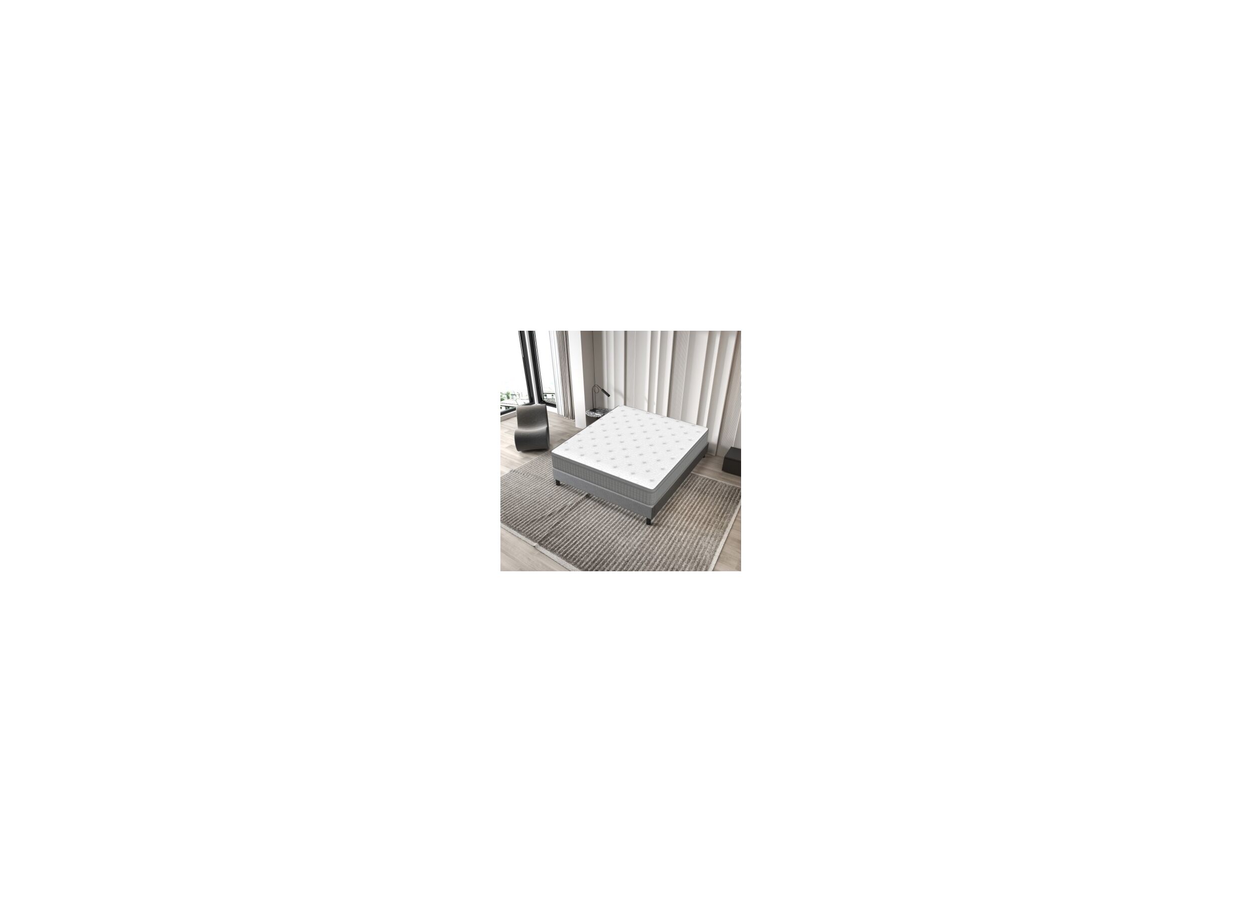 Foto ambiance - Matelas Atlas ressorts ensachés 180x200cm