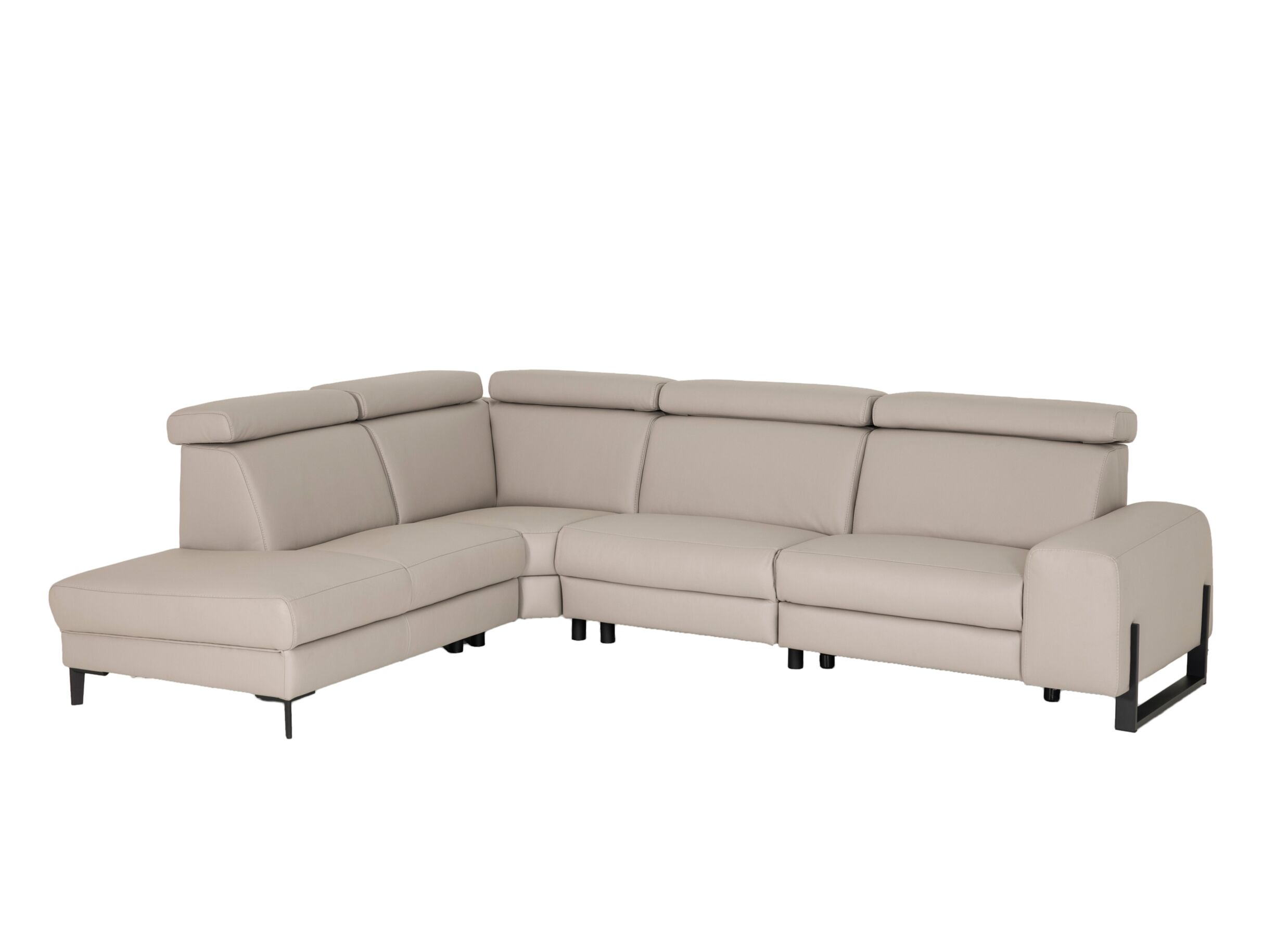 Hoeksalon Durham 298x230cm - stof - lichtgrijs - Canapé d'angle Durham 298x230cm - tissu - gris clair