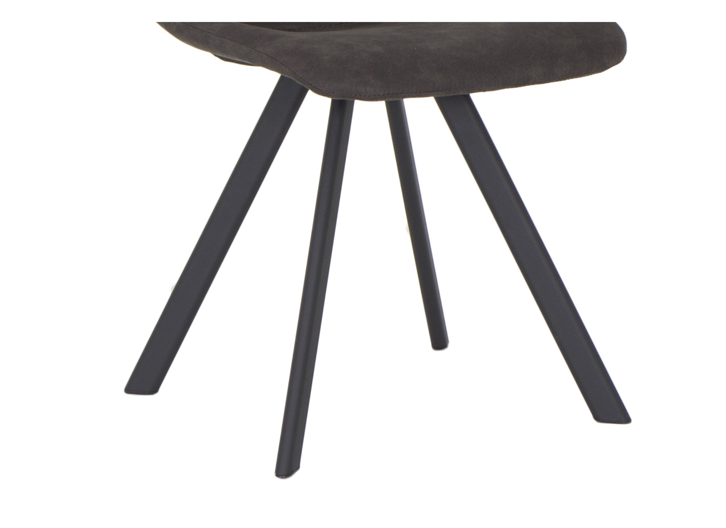 Chaise Frantz 47x57x83cm - tissu - anthracite