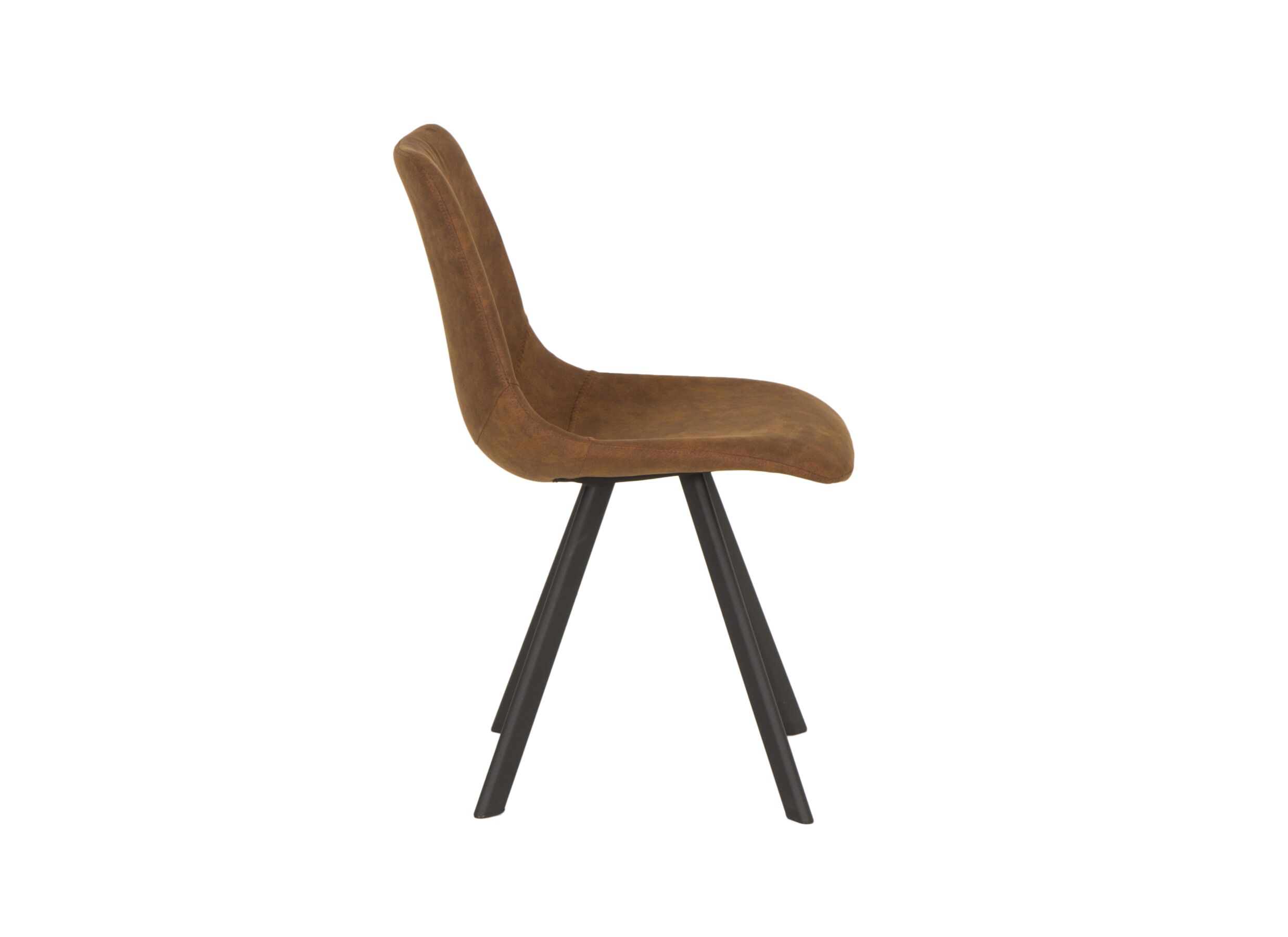 Detail - Chaise Frantz 47x57x83cm - tissu - cognac