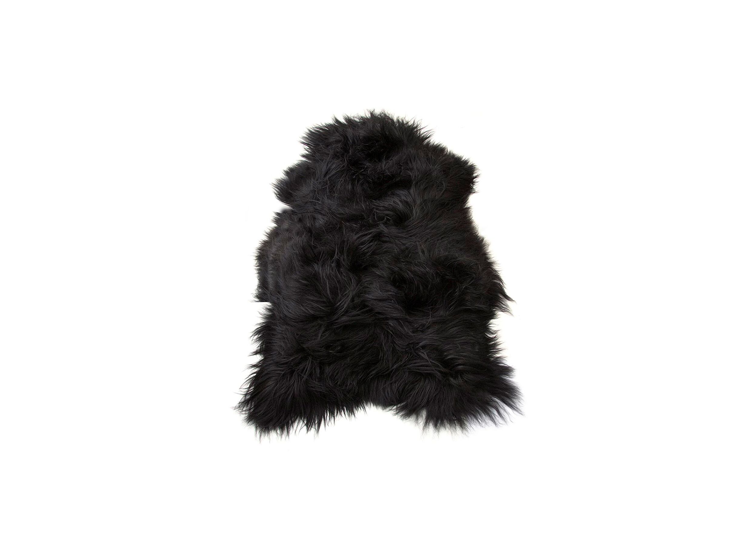 Peau de mouton Islande 60x110cm noir - Peau de mouton Islande 60x110cm noir
