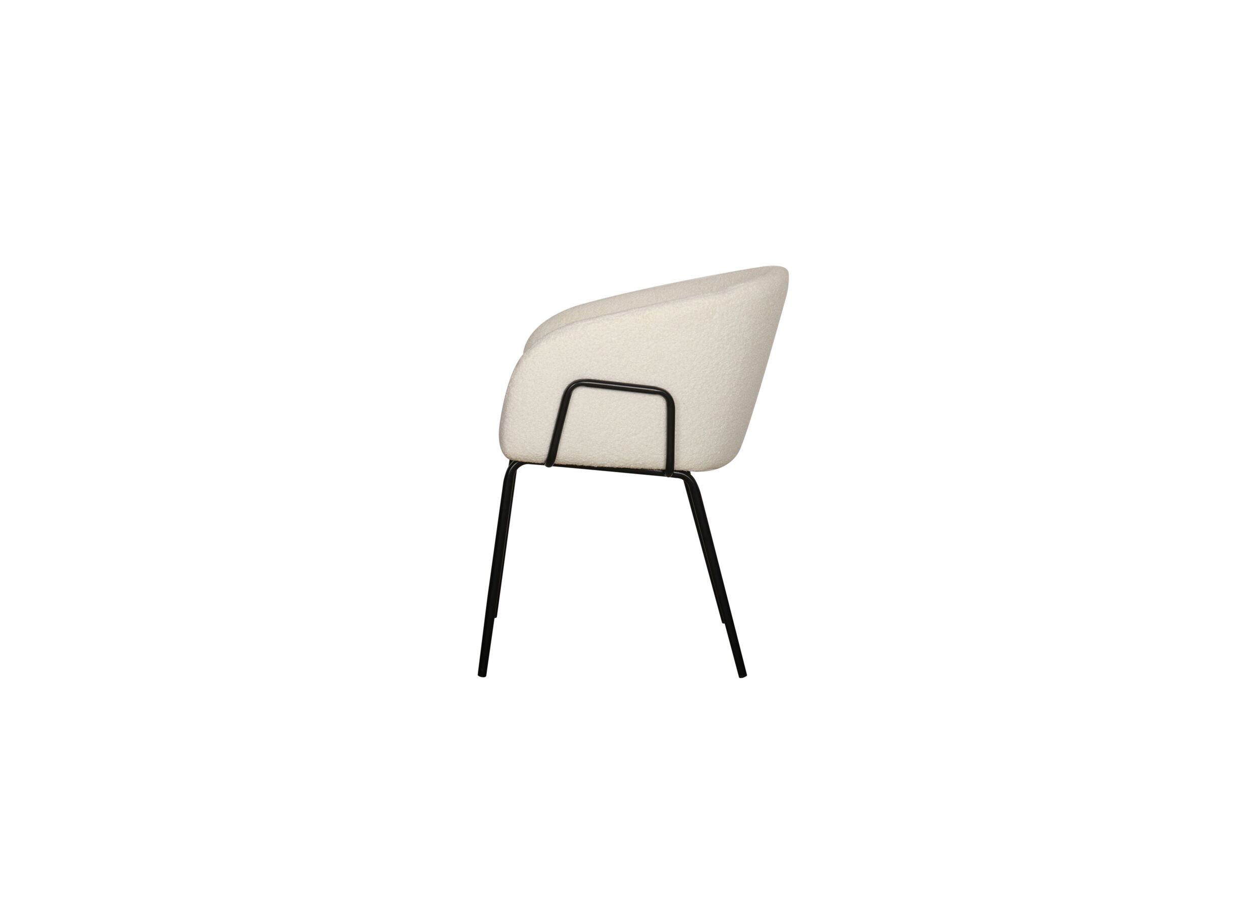 Aperçu - Chaise Nimbus 59x61x77cm - bouclé - blanc