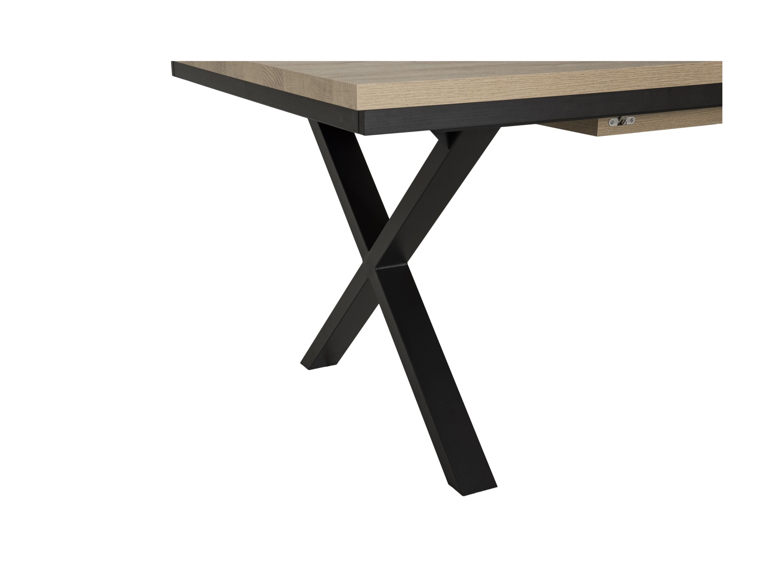 Detailfoto - Tafel Tibo 190/250x100cm - melamine - french oak
