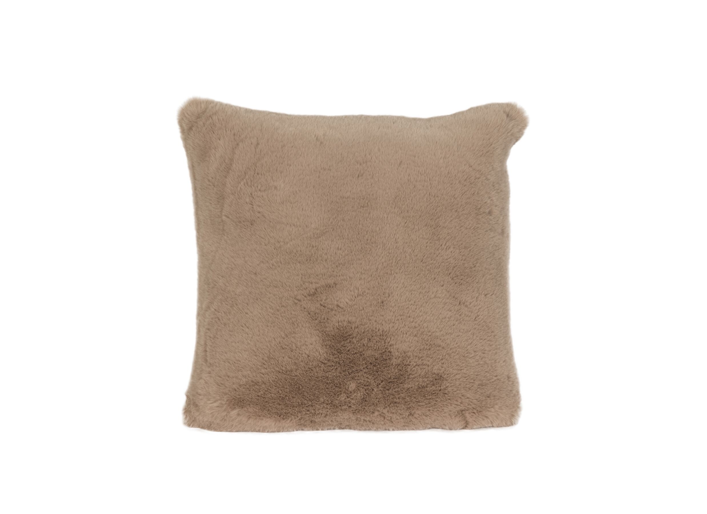 Coussin Yucatan 60x60cm old rose - Coussin Yucatan 60x60cm - fausse fourrure - old rose