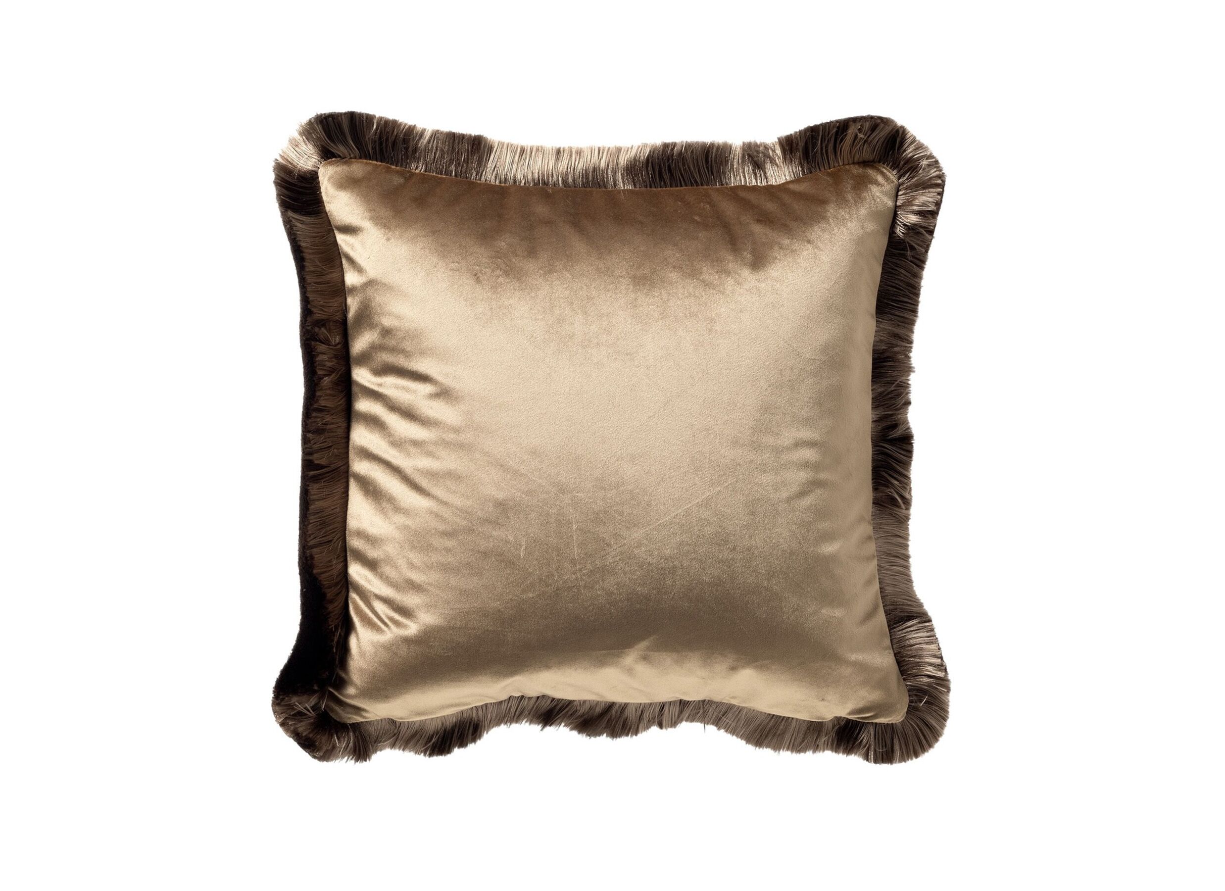 Kussen Jeanette 45x45cm - stof - bruin - Coussin Jeanette 45x45cm - tissu - marron