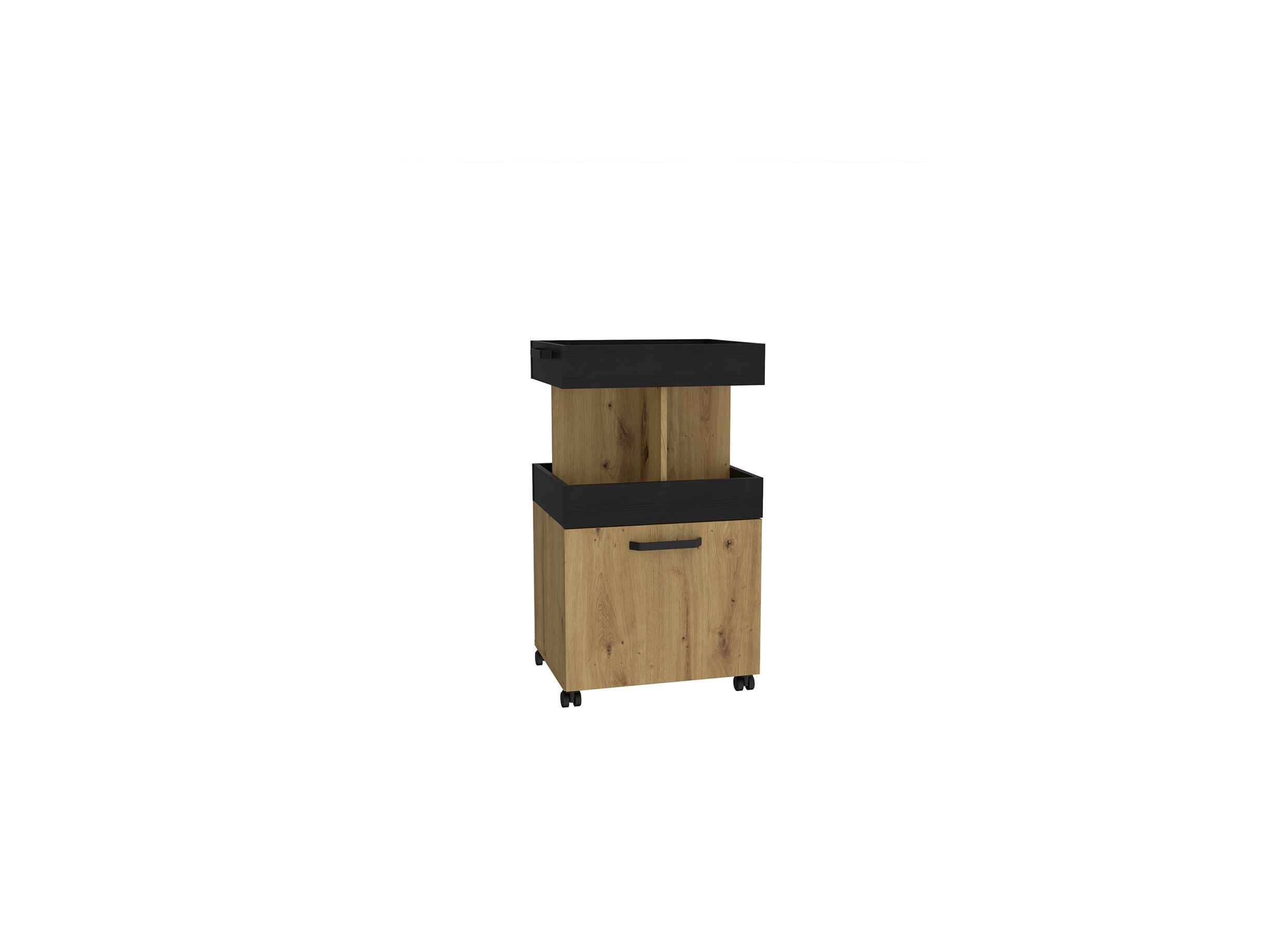 Serveerwagen 50cm - decor - artisanale eik