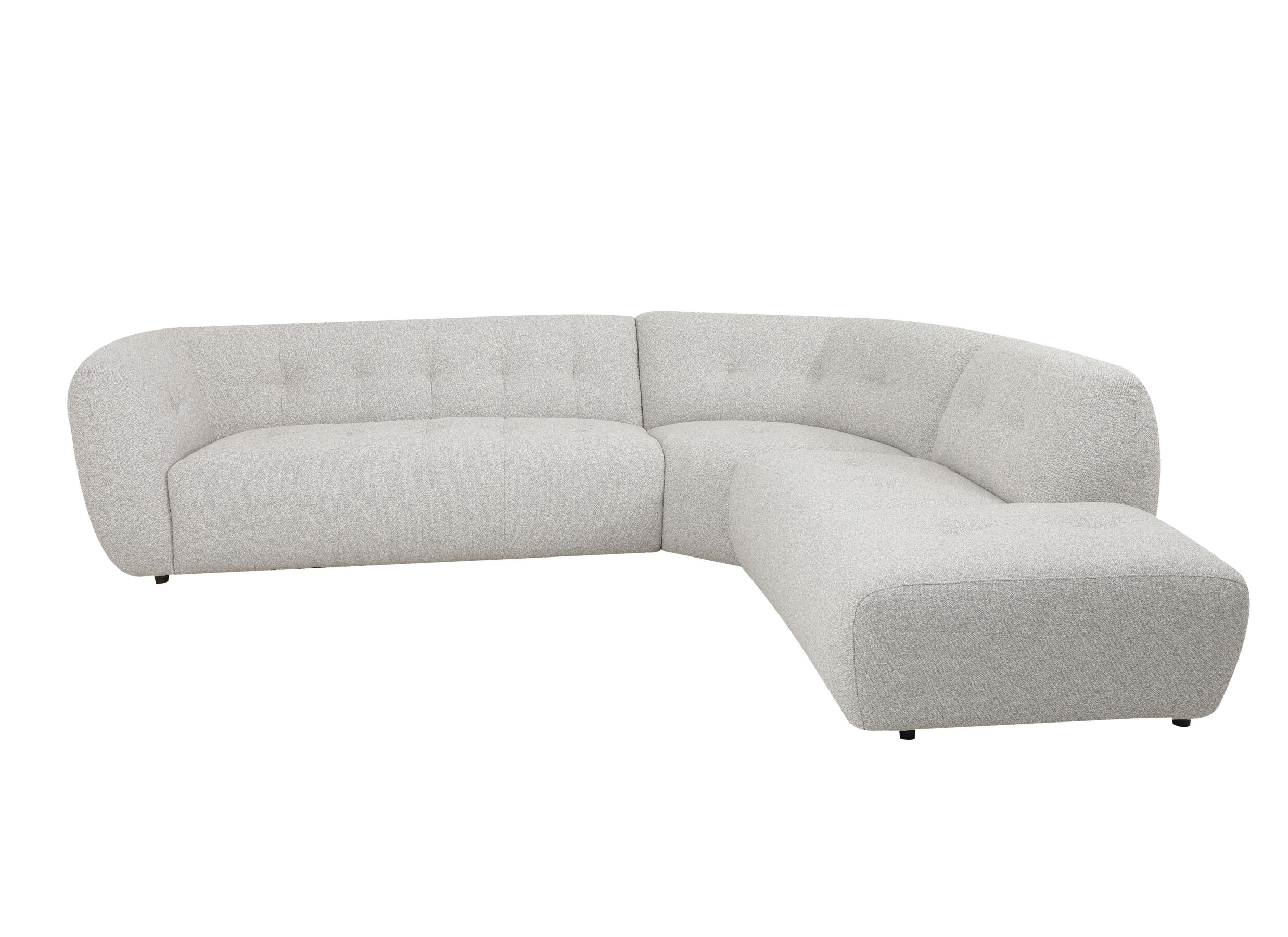 Aperçu - Canapé d'angle Bibao Hoeksalon Bibao 287x245cm - tissu - greige