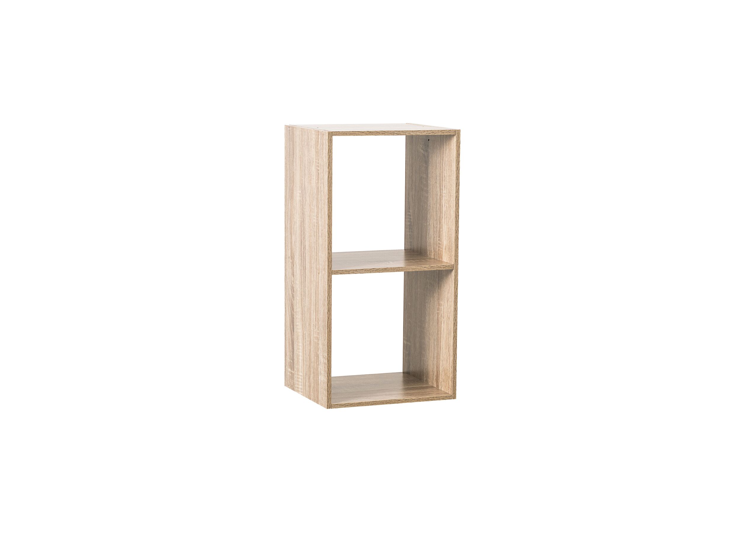 Étagère murale 2 compartiments 34 - Étagère murale 2 compartiments 34,5x32x67,5cm naturel